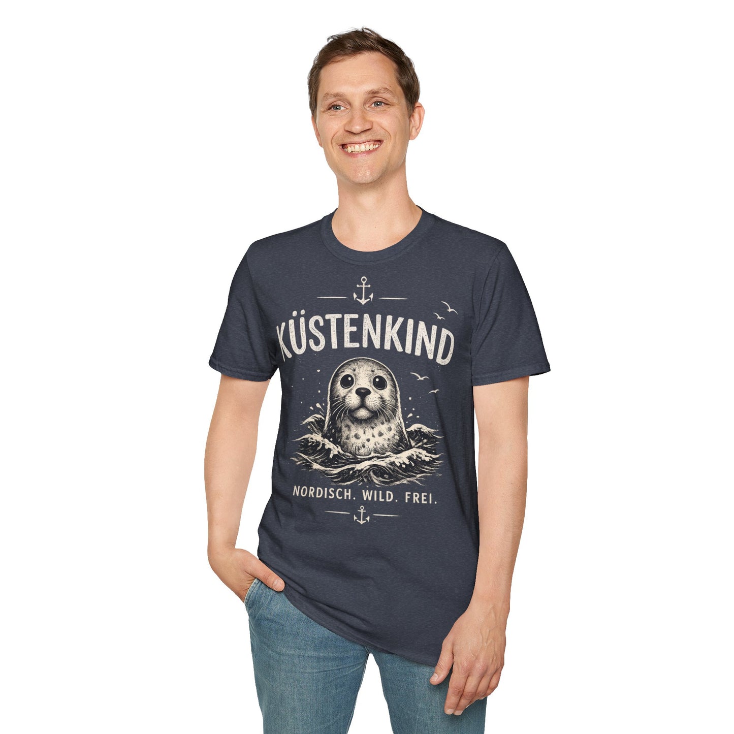 Küstenkind Robbe T-Shirt – Nordisch Wild Frei | Maritime Küstenliebe | Seal Ocean Beach Shirt | Nordsee Ostsee Geschenk