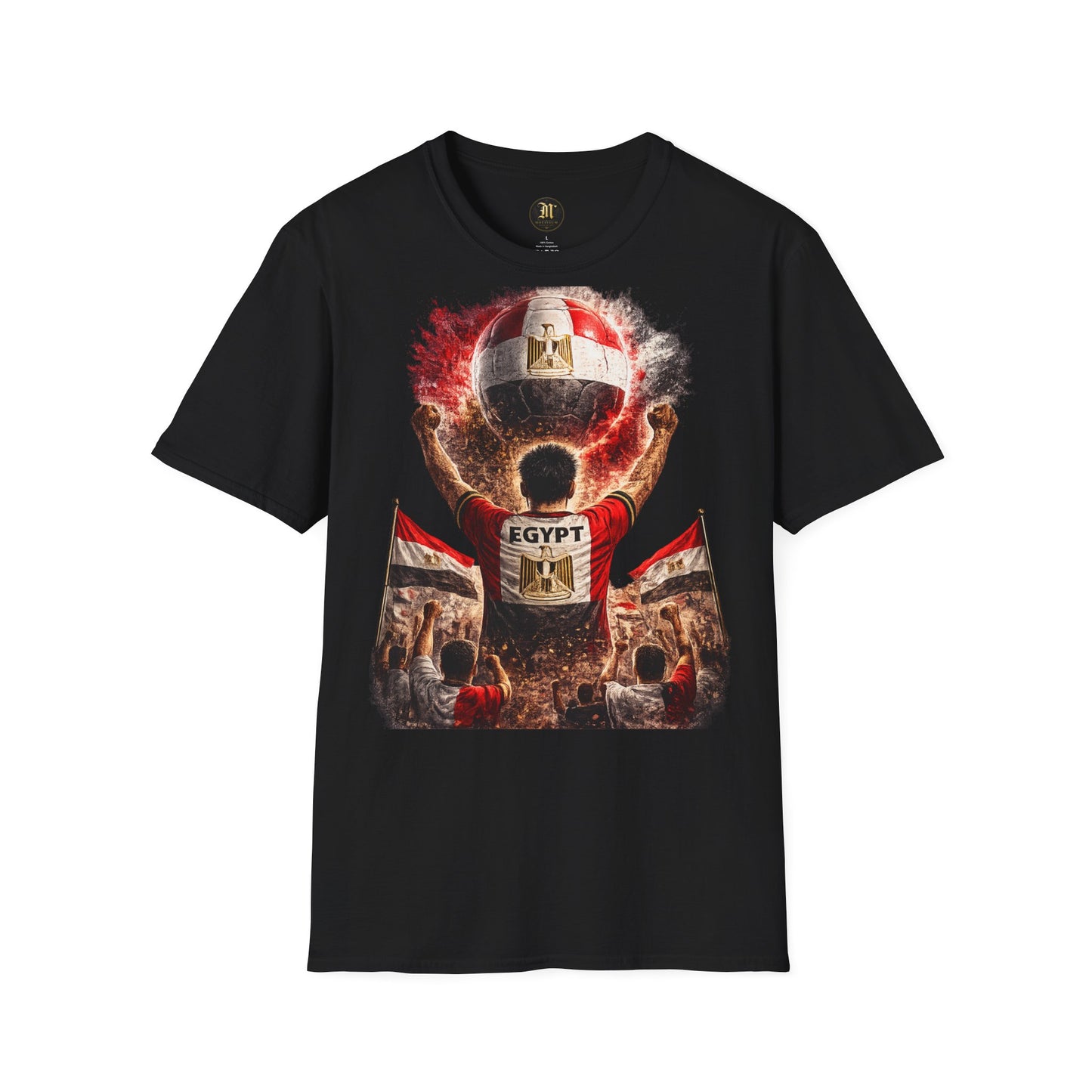 Ägypten Fußball Fan T-Shirt | Egypt Supporter Shirt | Egypt Fan Design | Fußball Fanartikel | Geschenk für Ägypten Fans