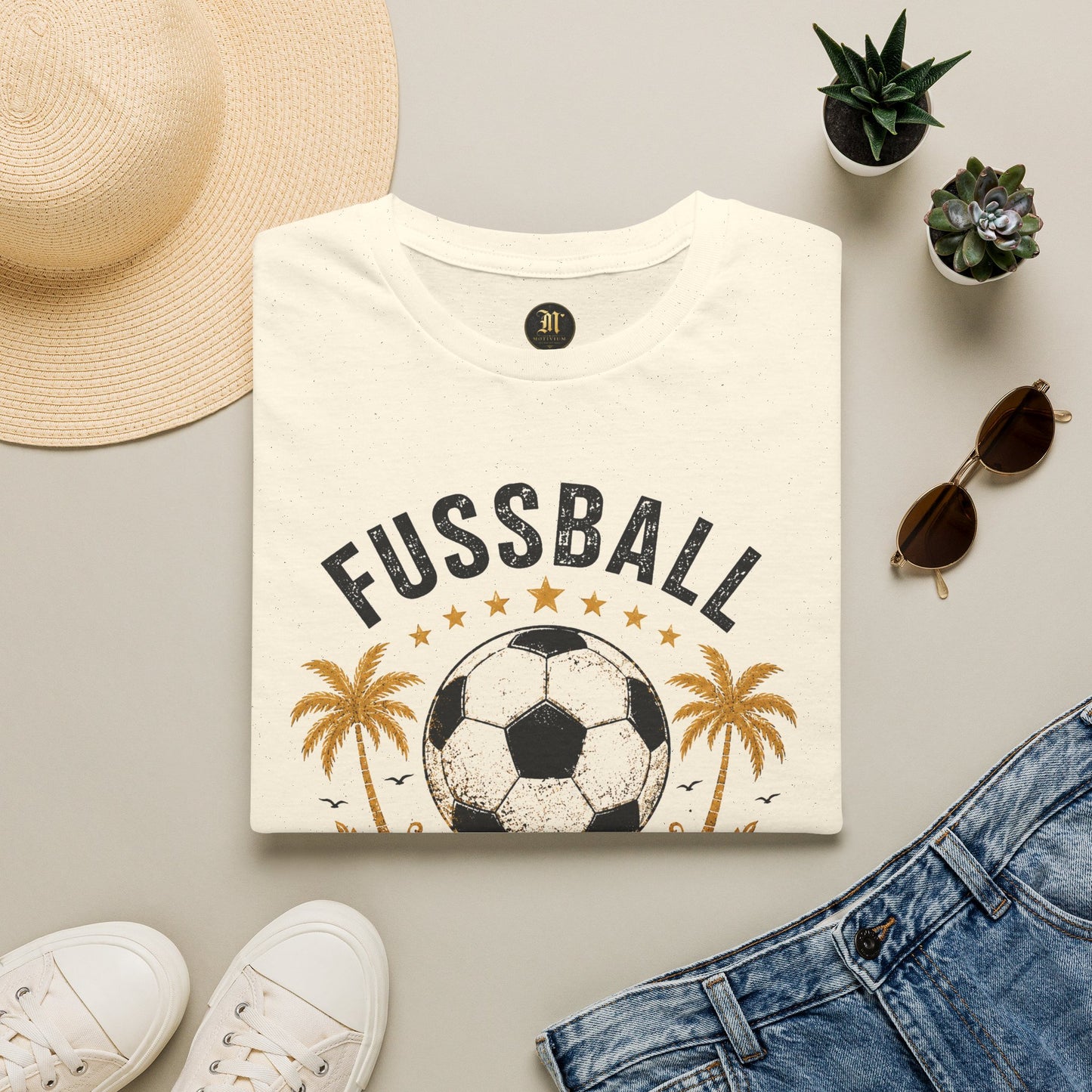 Fußball Freiheit Shirt – Vintage Fußball & Beach Lifestyle T-Shirt | Mein Leben. Mein Spiel