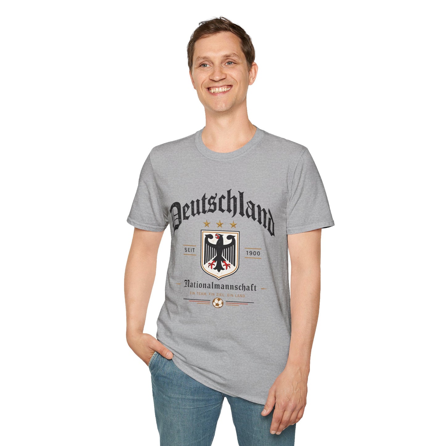 Deutschland Fußball Fan T-Shirt | Nationalmannschaft Vintage Shirt | Public Viewing Geschenk