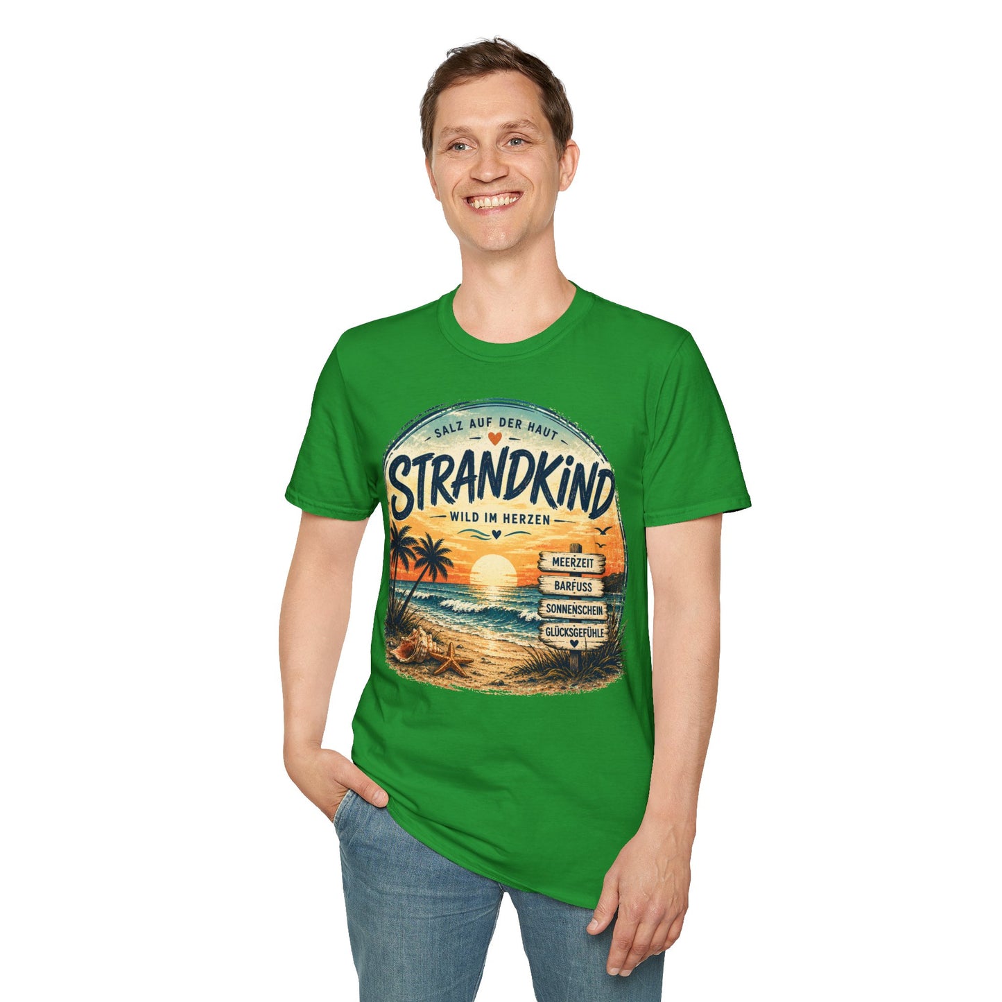 Strandkind T-Shirt – Salz auf der Haut, Wild im Herzen | Sommer & Meer Motiv