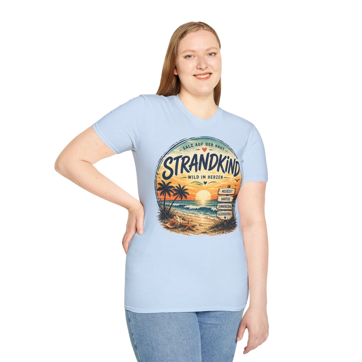 Strandkind T-Shirt – Salz auf der Haut, Wild im Herzen | Sommer & Meer Motiv