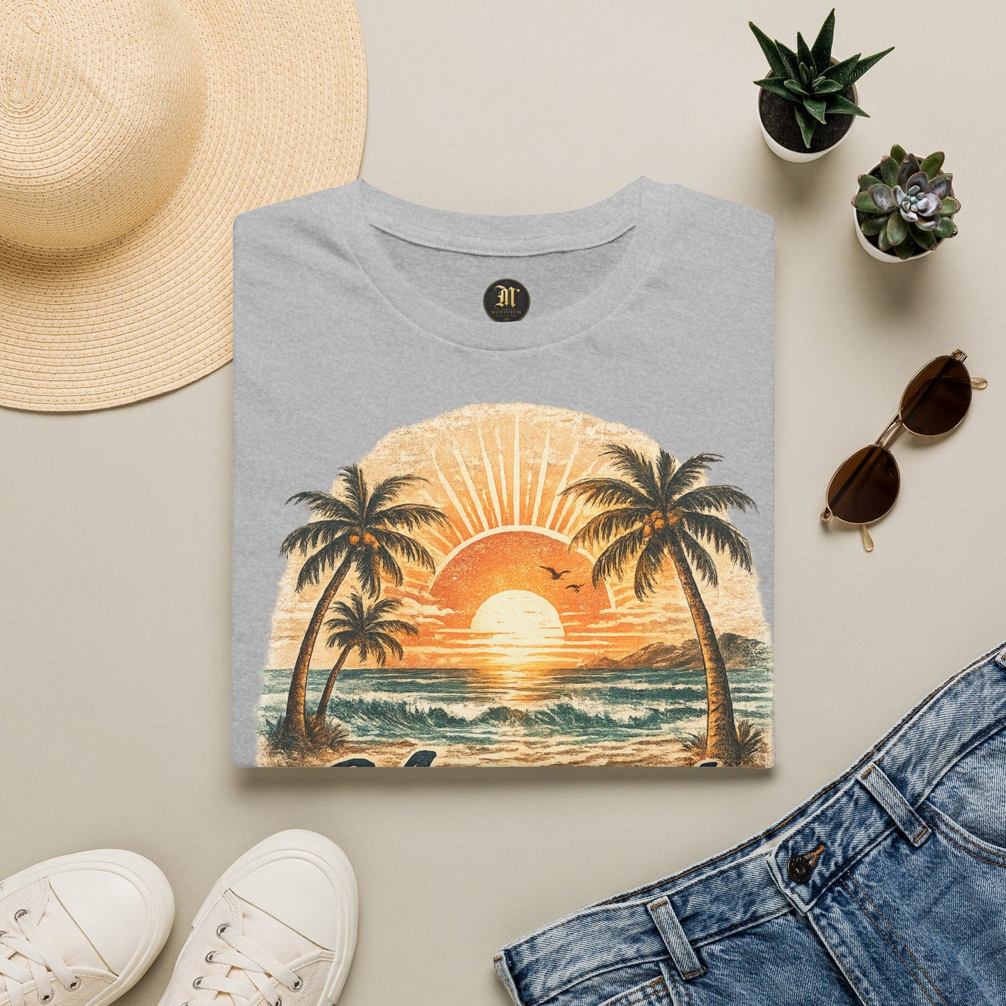 Meerzeit T-Shirt – Salz auf der Haut, Wind im Haar | Vintage Strand Shirt | Sommer Urlaub Meer Geschenk