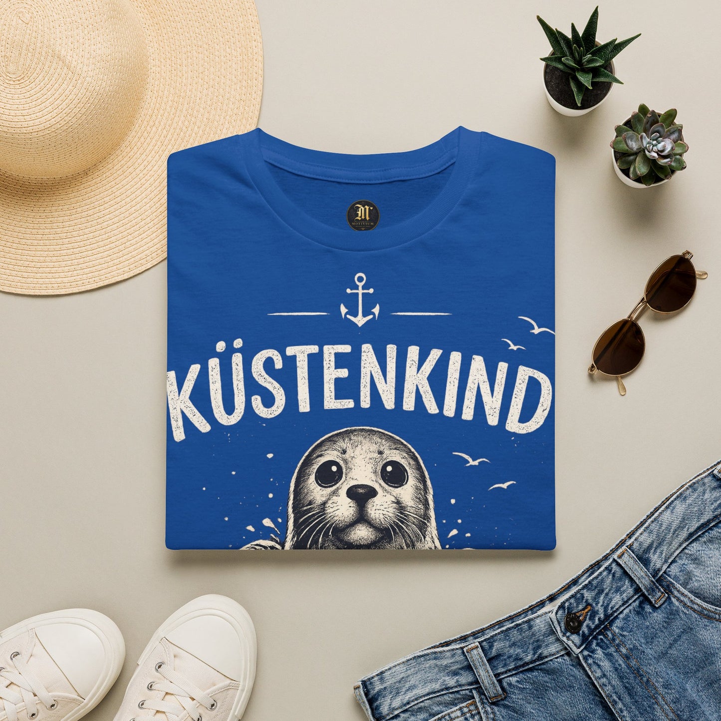 Küstenkind Robbe T-Shirt – Nordisch Wild Frei | Maritime Küstenliebe | Seal Ocean Beach Shirt | Nordsee Ostsee Geschenk