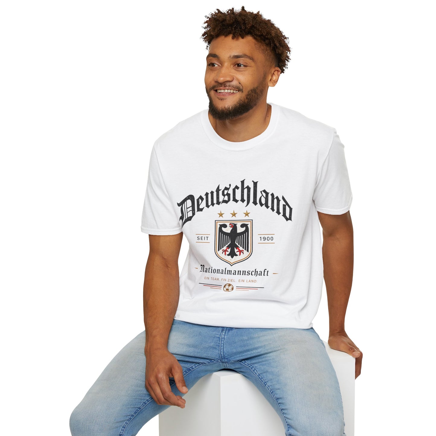 Deutschland Fußball Fan T-Shirt | Nationalmannschaft Vintage Shirt | Public Viewing Geschenk