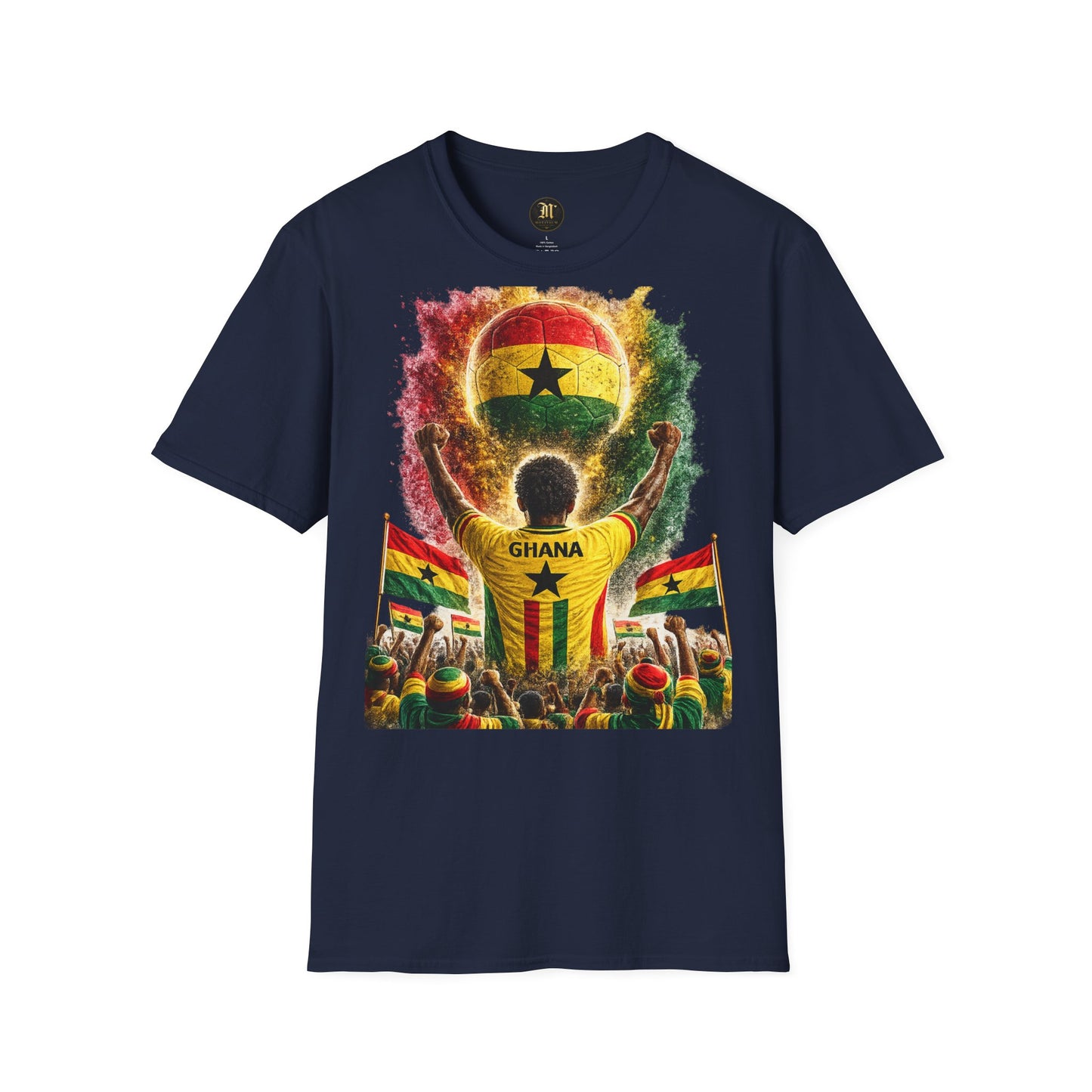 Ghana Fußball Fan T-Shirt | Ghana Supporter Shirt | Ghana Fan Design | Fußball Fanartikel | Geschenk für Ghana Fans