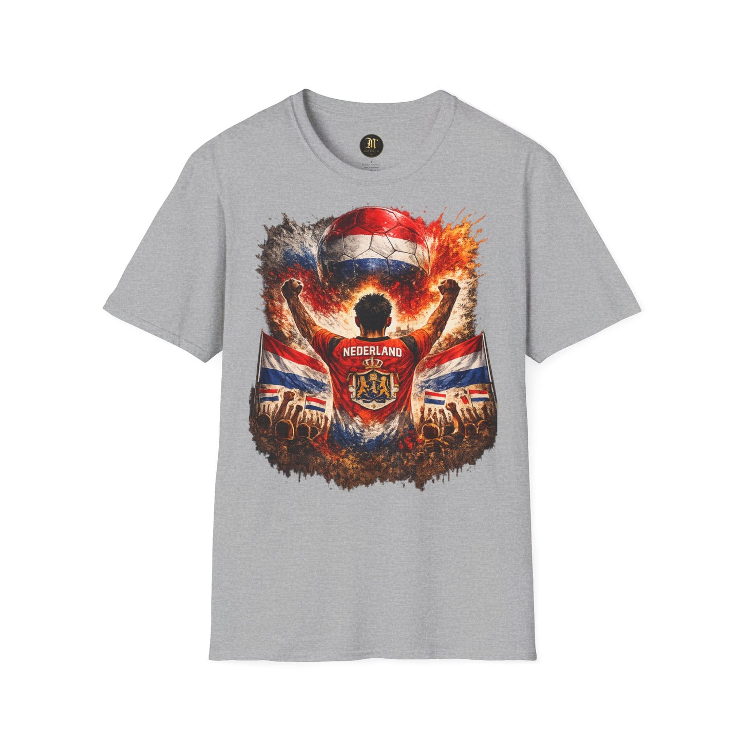 Niederlande Fußball Fan T-Shirt – Holland Flagge Supporter Design | Fußball Fanartikel | Geschenk für Fußballfans