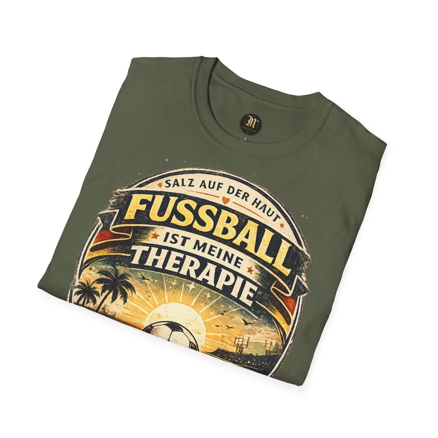 Fußball ist meine Therapie Shirt | Vintage Fußball Sommer Beach Lifestyle T-Shirt