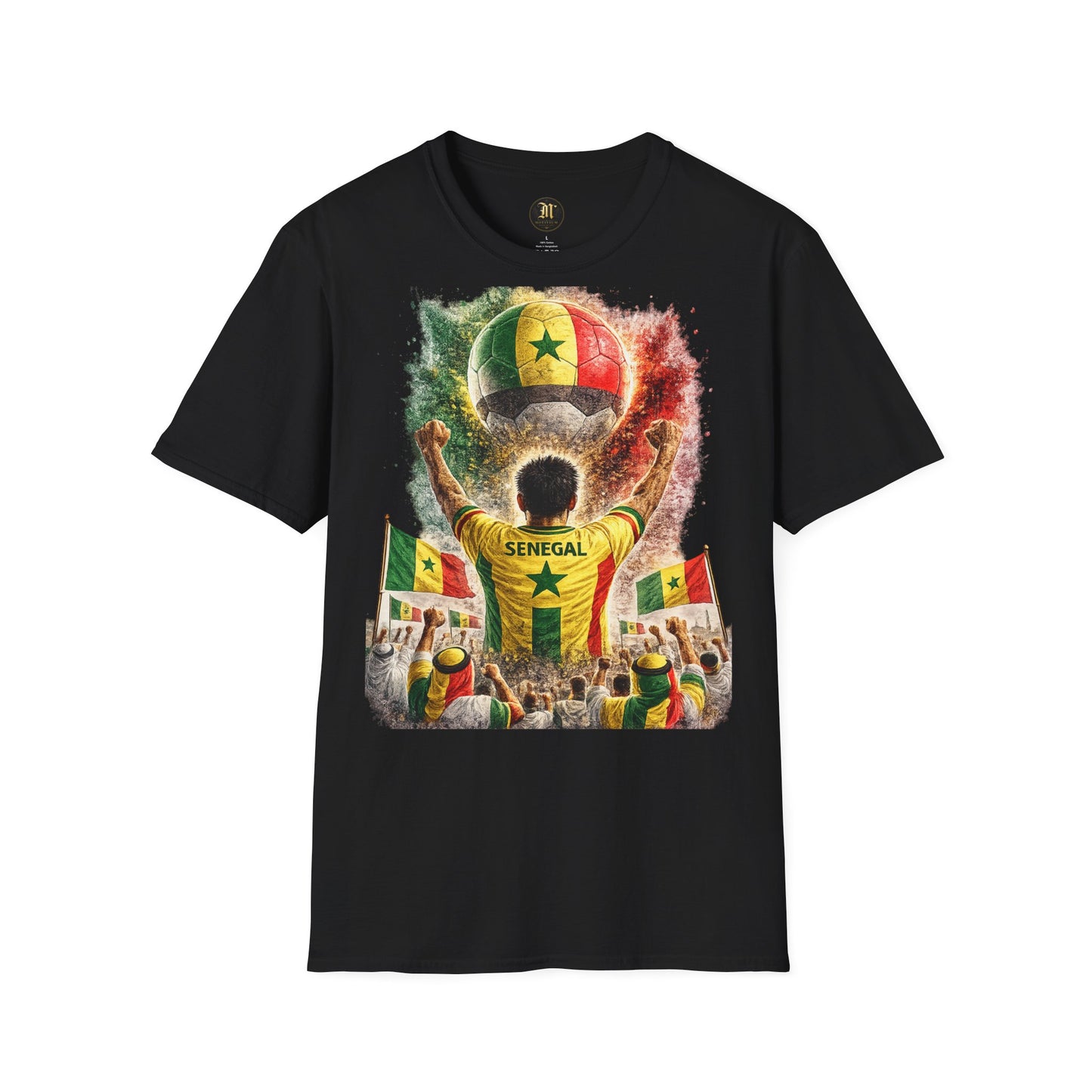Senegal Fußball Fan T-Shirt | Senegal Supporter Shirt | Senegal Fan Design | Fußball Fanartikel | Geschenk für Senegal Fans
