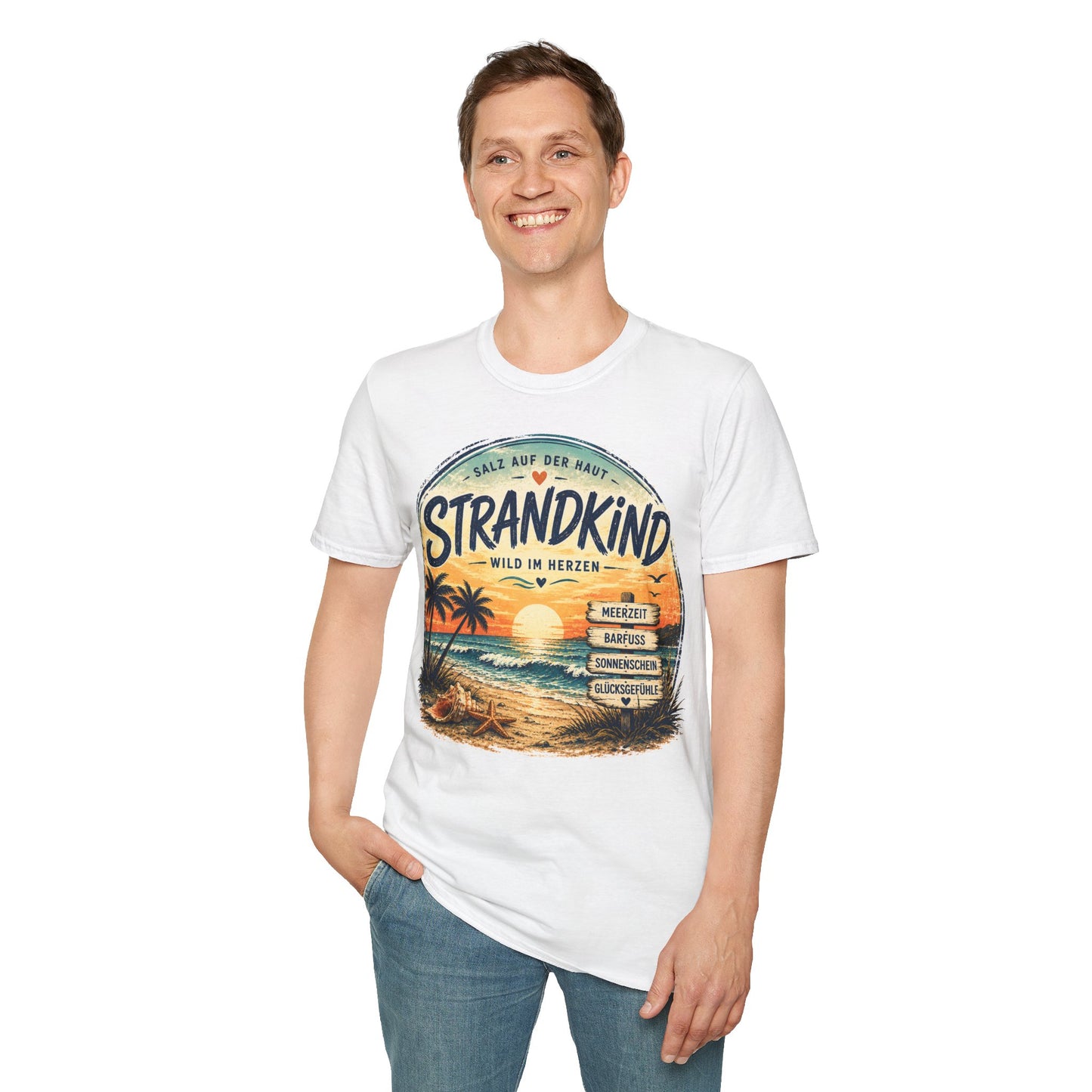 Strandkind T-Shirt – Salz auf der Haut, Wild im Herzen | Sommer & Meer Motiv