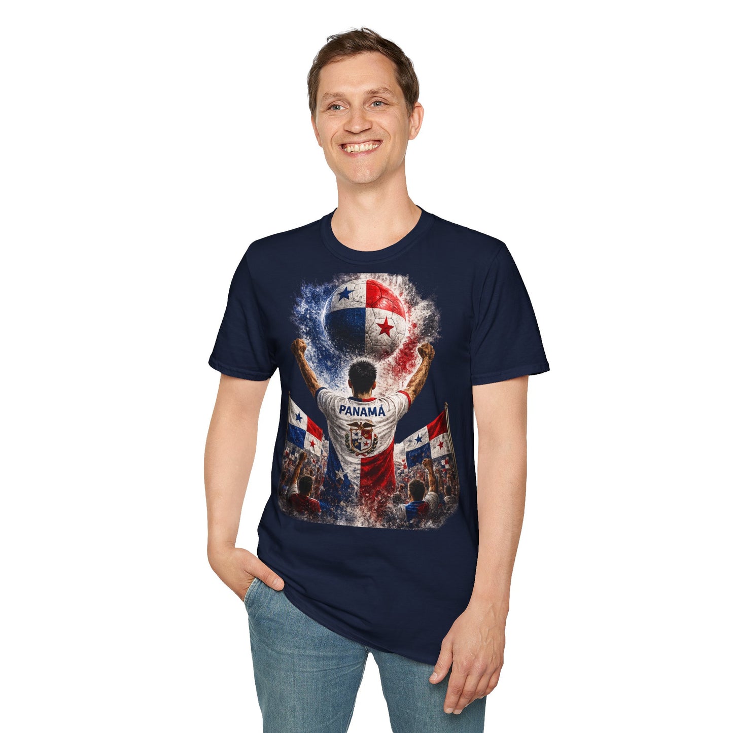 Panama Fußball Fan T-Shirt | Panama Supporter Shirt | Panama Fan Design | Fußball Fanartikel | Geschenk für Panama Fans
