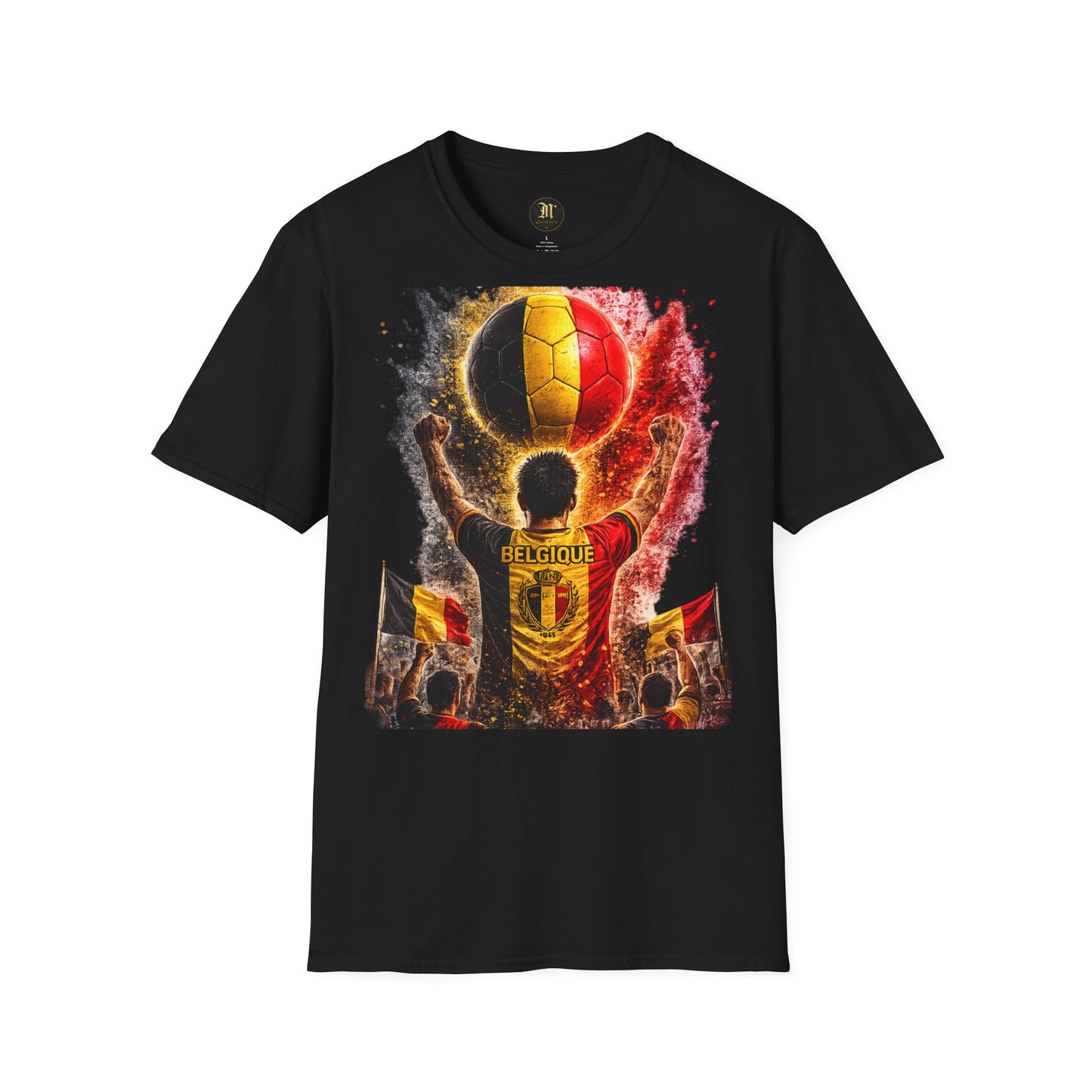 Belgien Fußball Fan T-Shirt | Belgien Supporter Shirt | Belgium Fan Design | Fußball Fanartikel | Geschenk für Belgien Fans