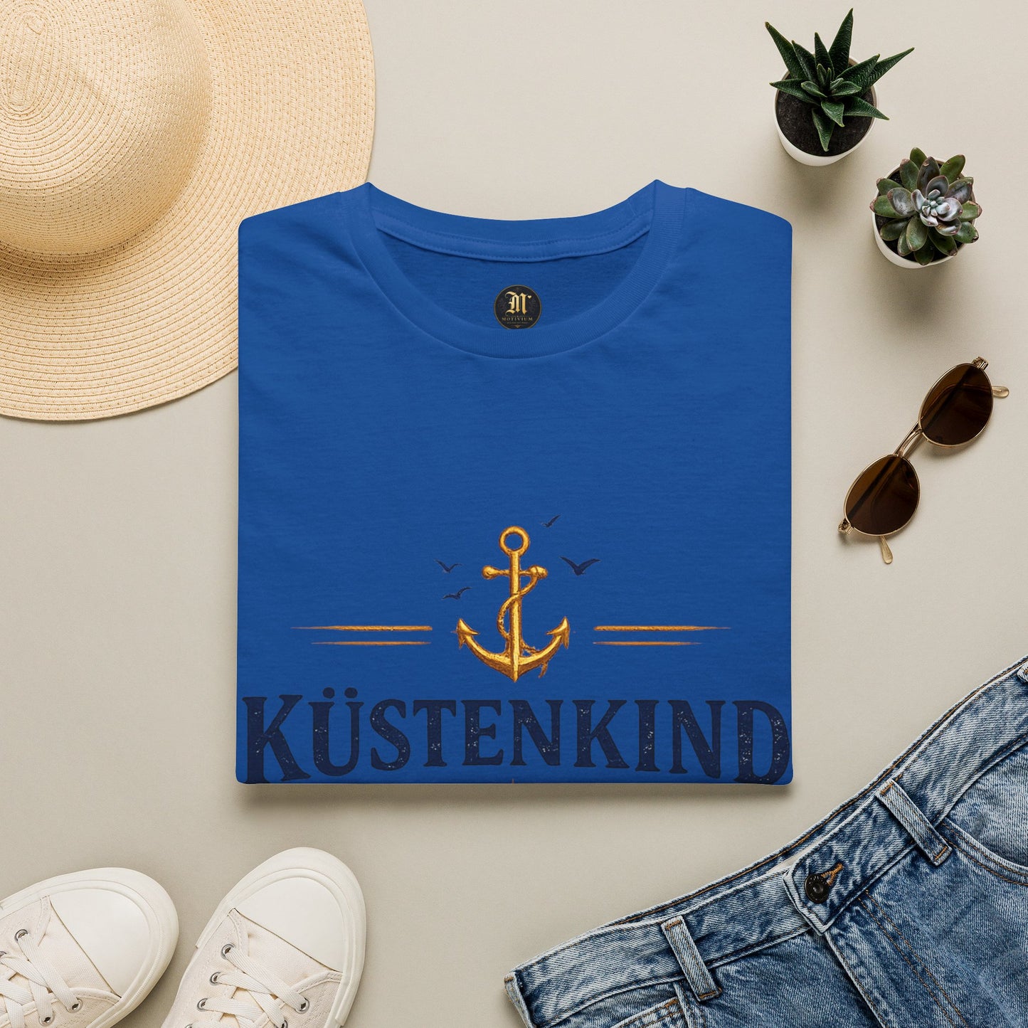 Küstenkind T-Shirt – Nordisch Wild Frei | Maritimes Küsten Design | Nordsee Ostsee Strandshirt Unisex