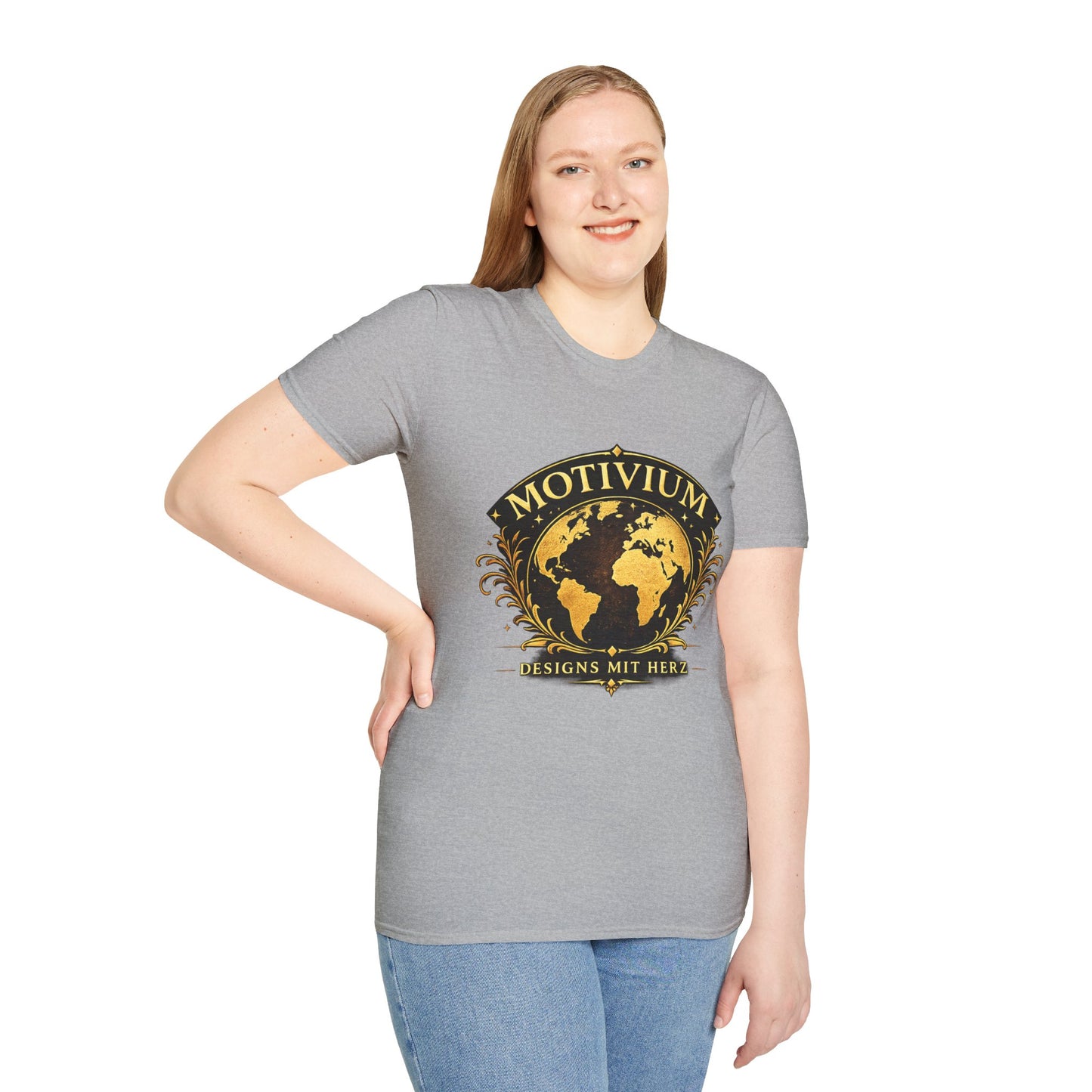 Motivium World Edition – Premium T-Shirt | Designs mit Herz