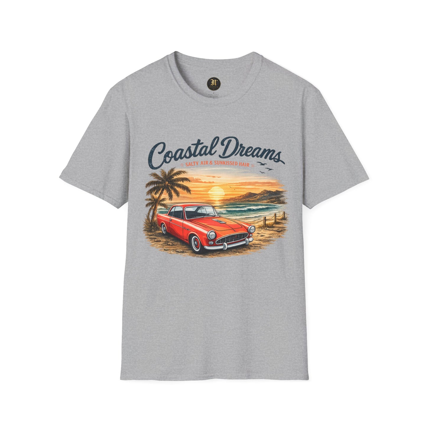 Coastal Dreams T-Shirt – Salzige Luft & Sonnengeküsstes Haar | Vintage Oldtimer Strand Motiv