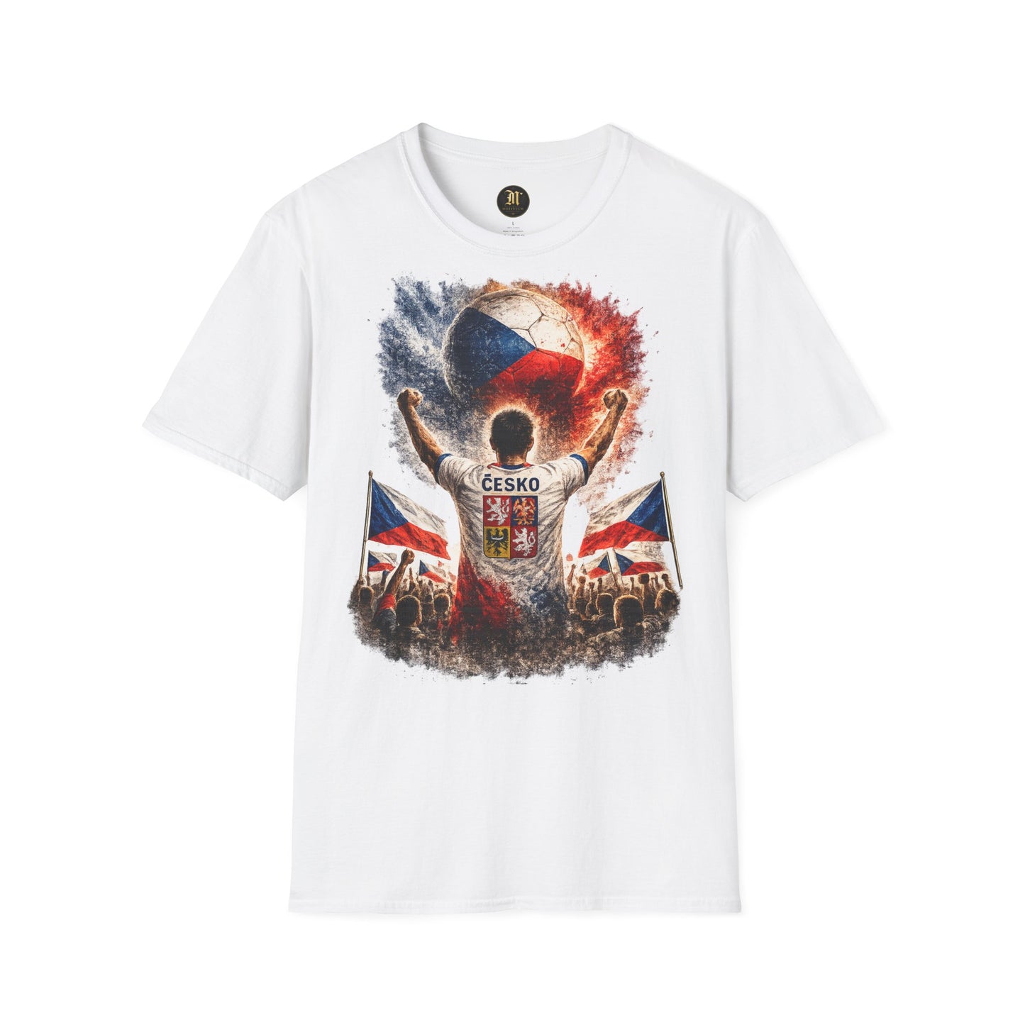 Tschechien Fußball Fan T-Shirt | Tschechien Supporter Shirt | Czech Republic Fan Design | Fußball Fanartikel | Geschenk für Tschechien Fans