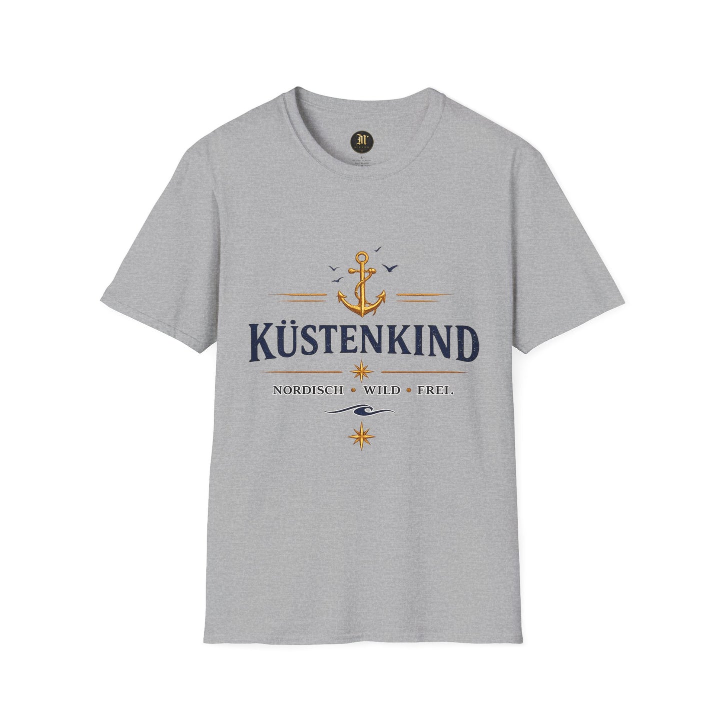 Küstenkind T-Shirt – Nordisch Wild Frei | Maritimes Küsten Design | Nordsee Ostsee Strandshirt Unisex