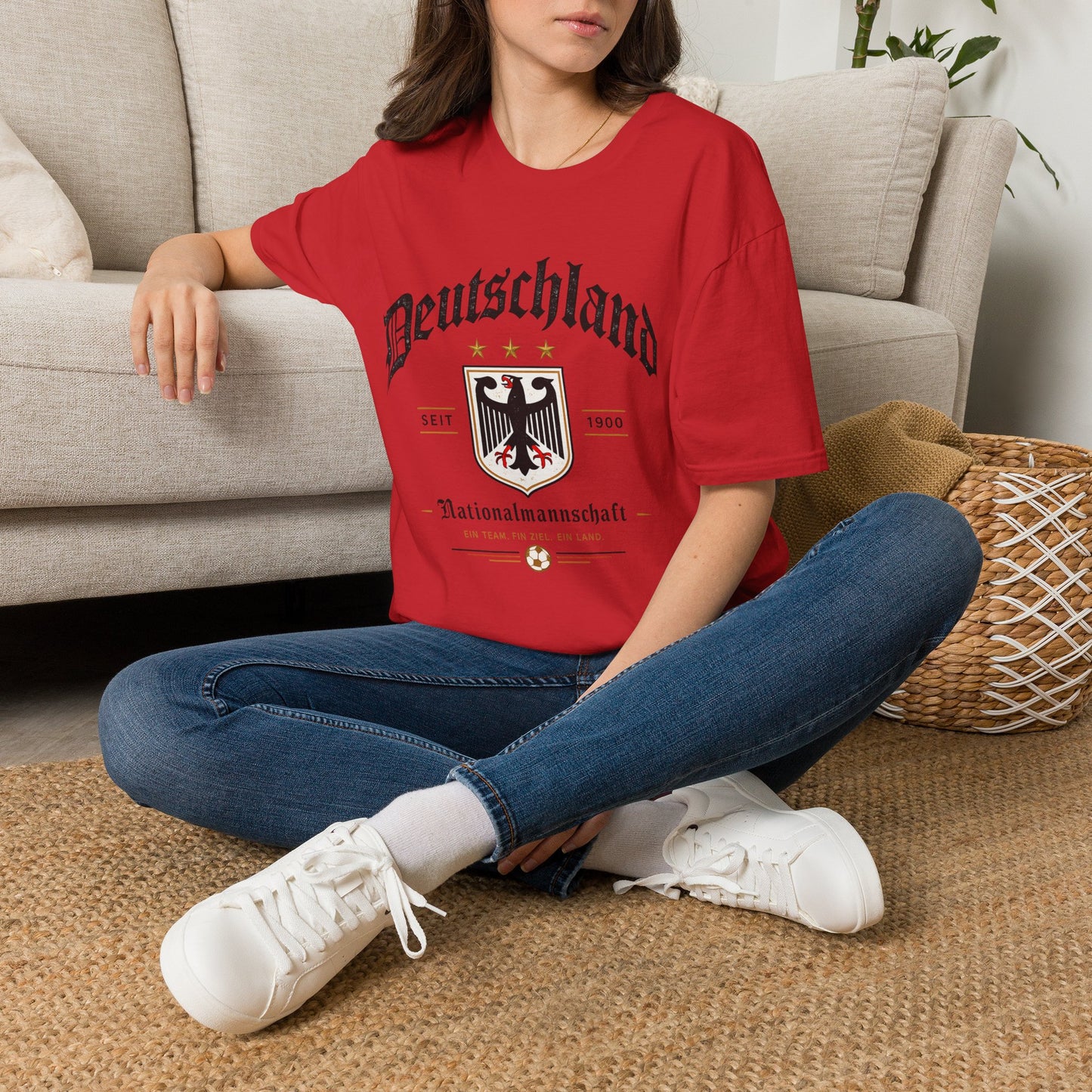 Deutschland Fußball Fan T-Shirt | Nationalmannschaft Vintage Shirt | Public Viewing Geschenk