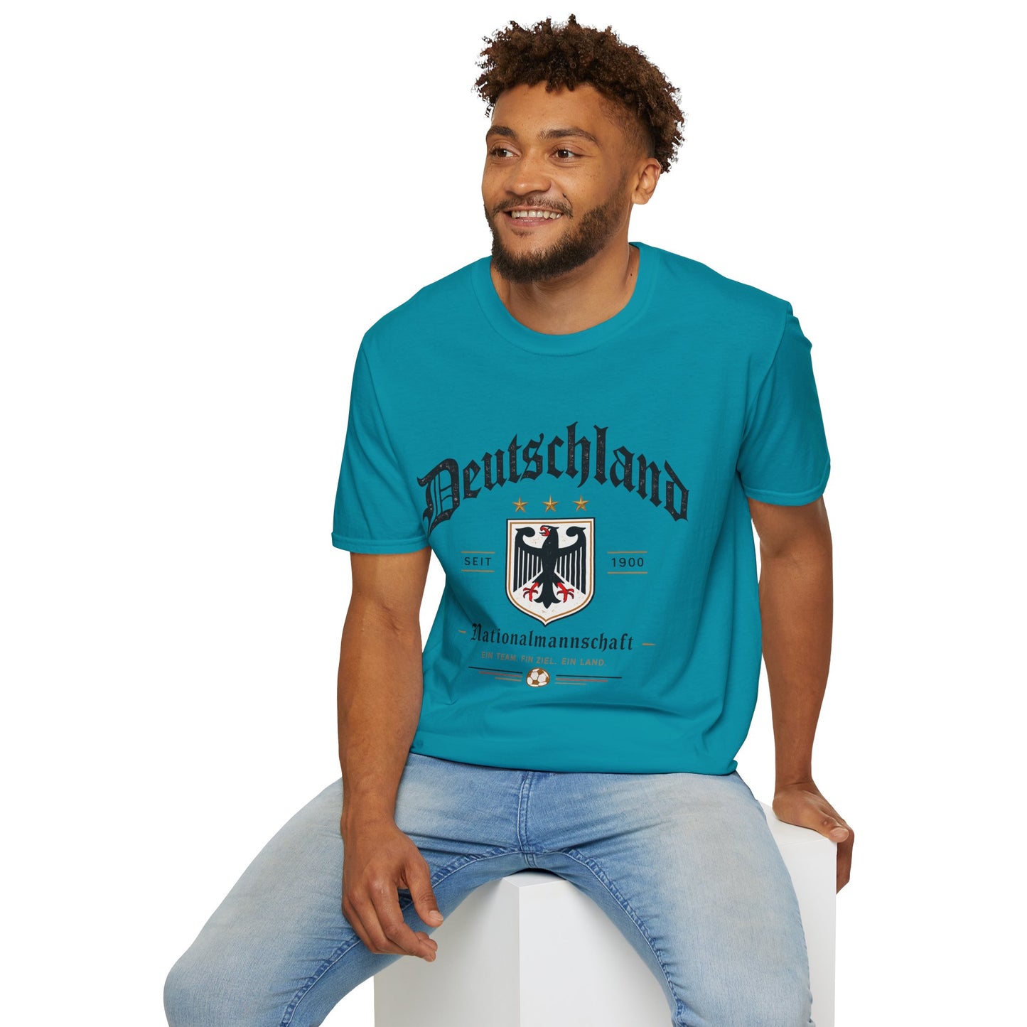 Deutschland Fußball Fan T-Shirt | Nationalmannschaft Vintage Shirt | Public Viewing Geschenk