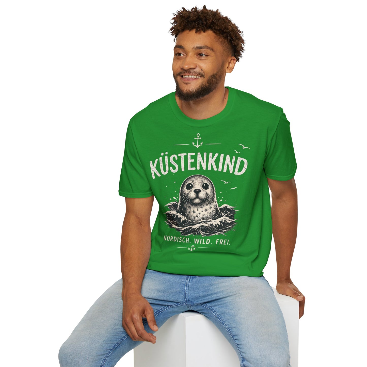 Küstenkind Robbe T-Shirt – Nordisch Wild Frei | Maritime Küstenliebe | Seal Ocean Beach Shirt | Nordsee Ostsee Geschenk