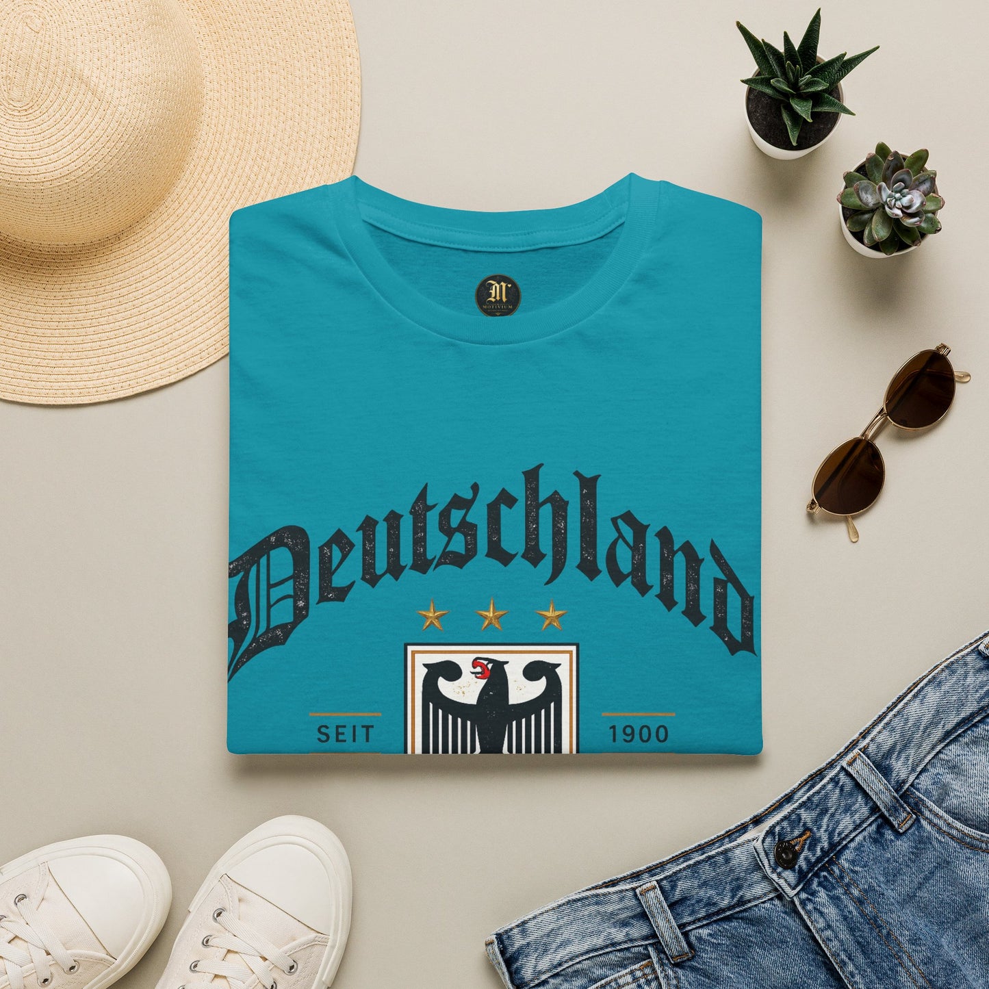 Deutschland Fußball Fan T-Shirt | Nationalmannschaft Vintage Shirt | Public Viewing Geschenk