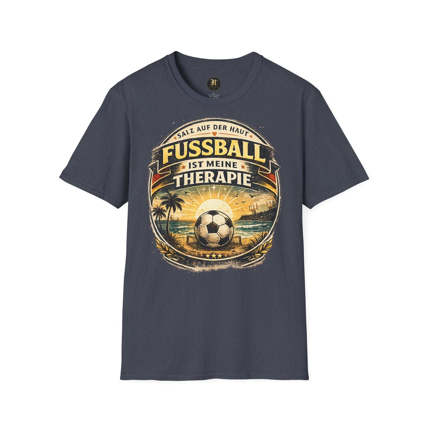 Fußball ist meine Therapie Shirt | Vintage Fußball Sommer Beach Lifestyle T-Shirt