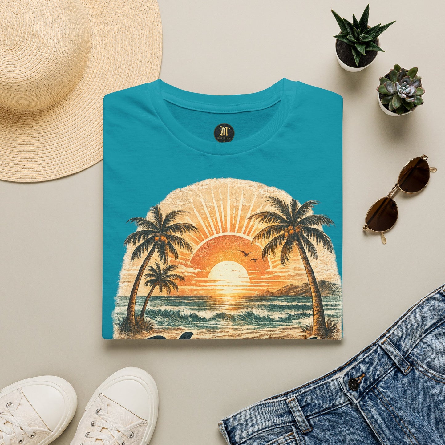 Meerzeit T-Shirt – Salz auf der Haut, Wind im Haar | Vintage Strand Shirt | Sommer Urlaub Meer Geschenk