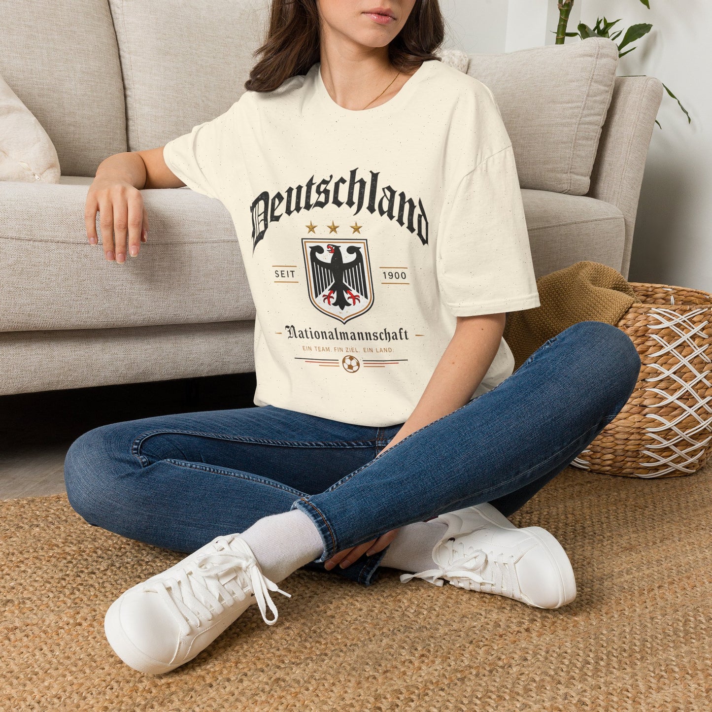 Deutschland Fußball Fan T-Shirt | Nationalmannschaft Vintage Shirt | Public Viewing Geschenk