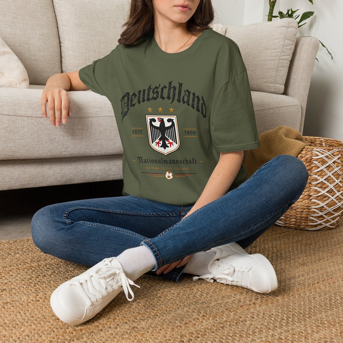 Deutschland Fußball Fan T-Shirt | Nationalmannschaft Vintage Shirt | Public Viewing Geschenk