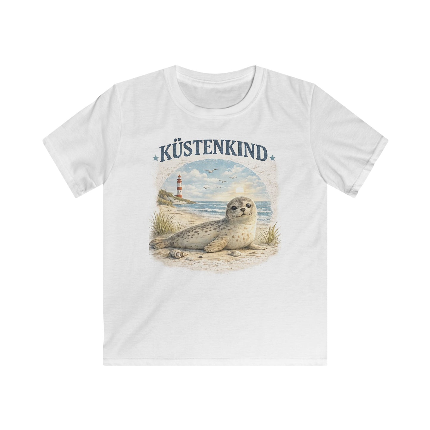 Küstenkind Robben Shirt für Kinder – Niedliche Seehund Robbe am Meer – Nordsee Ostsee T-Shirt