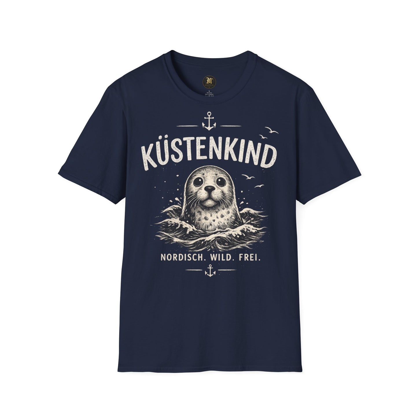 Küstenkind Robbe T-Shirt – Nordisch Wild Frei | Maritime Küstenliebe | Seal Ocean Beach Shirt | Nordsee Ostsee Geschenk