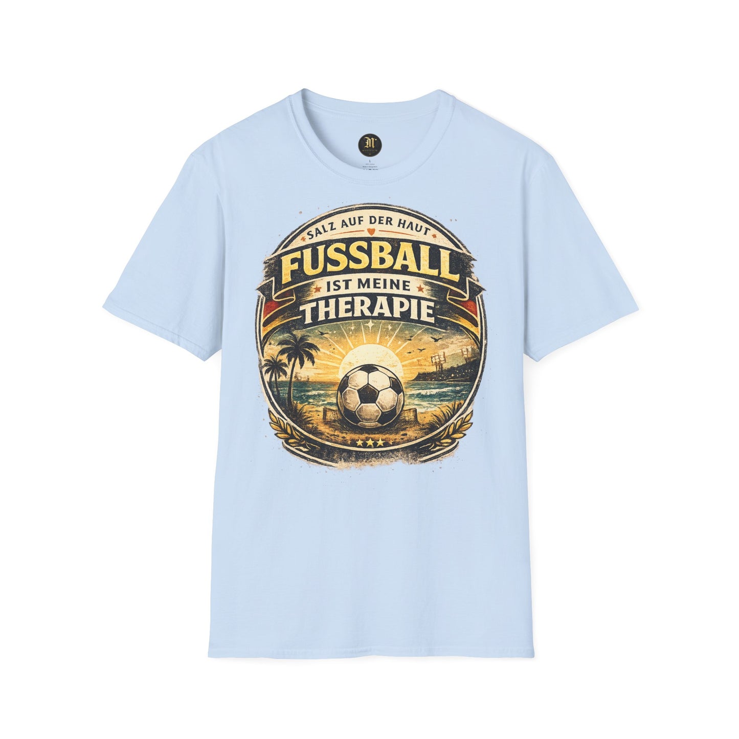 Fußball ist meine Therapie Shirt | Vintage Fußball Sommer Beach Lifestyle T-Shirt