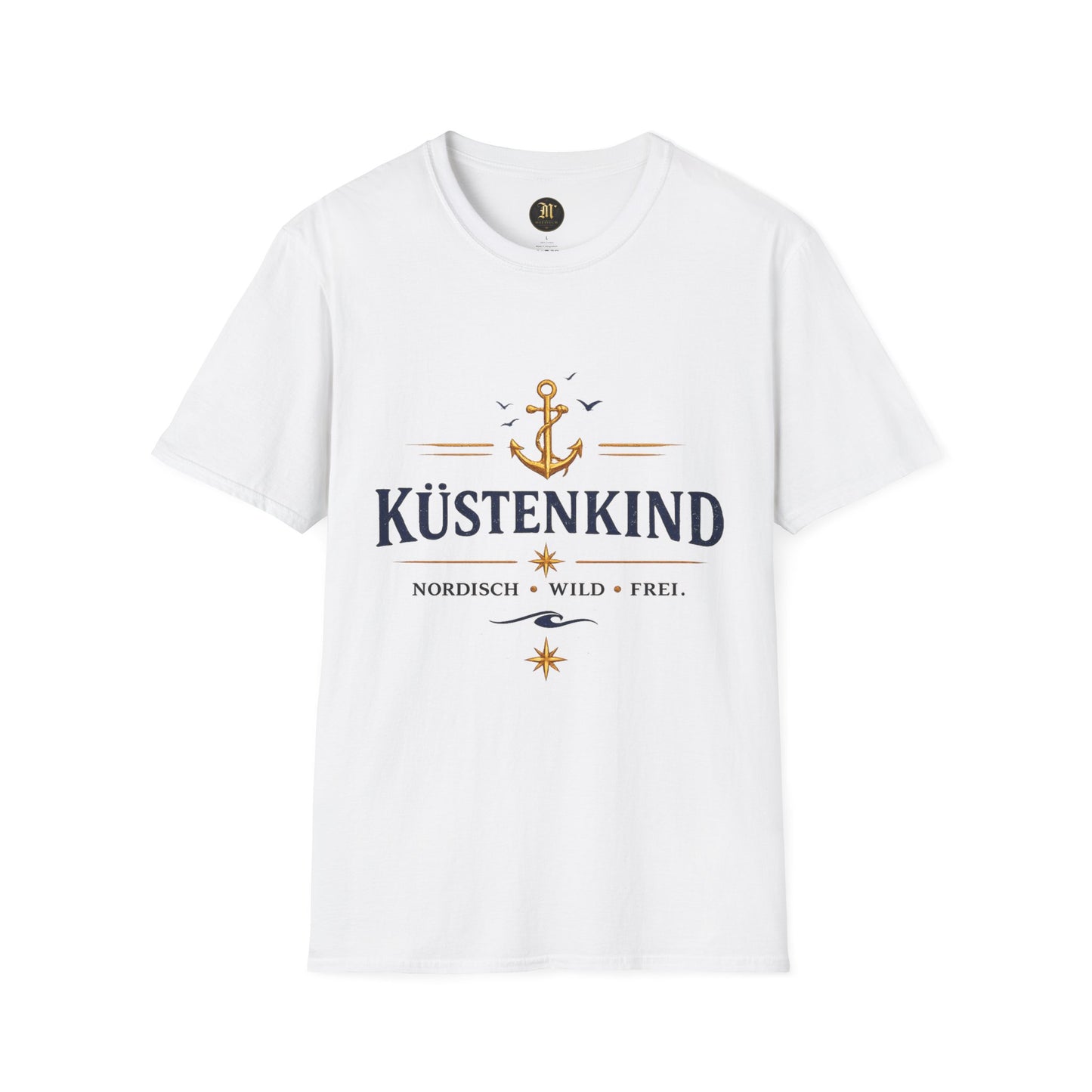 Küstenkind T-Shirt – Nordisch Wild Frei | Maritimes Küsten Design | Nordsee Ostsee Strandshirt Unisex