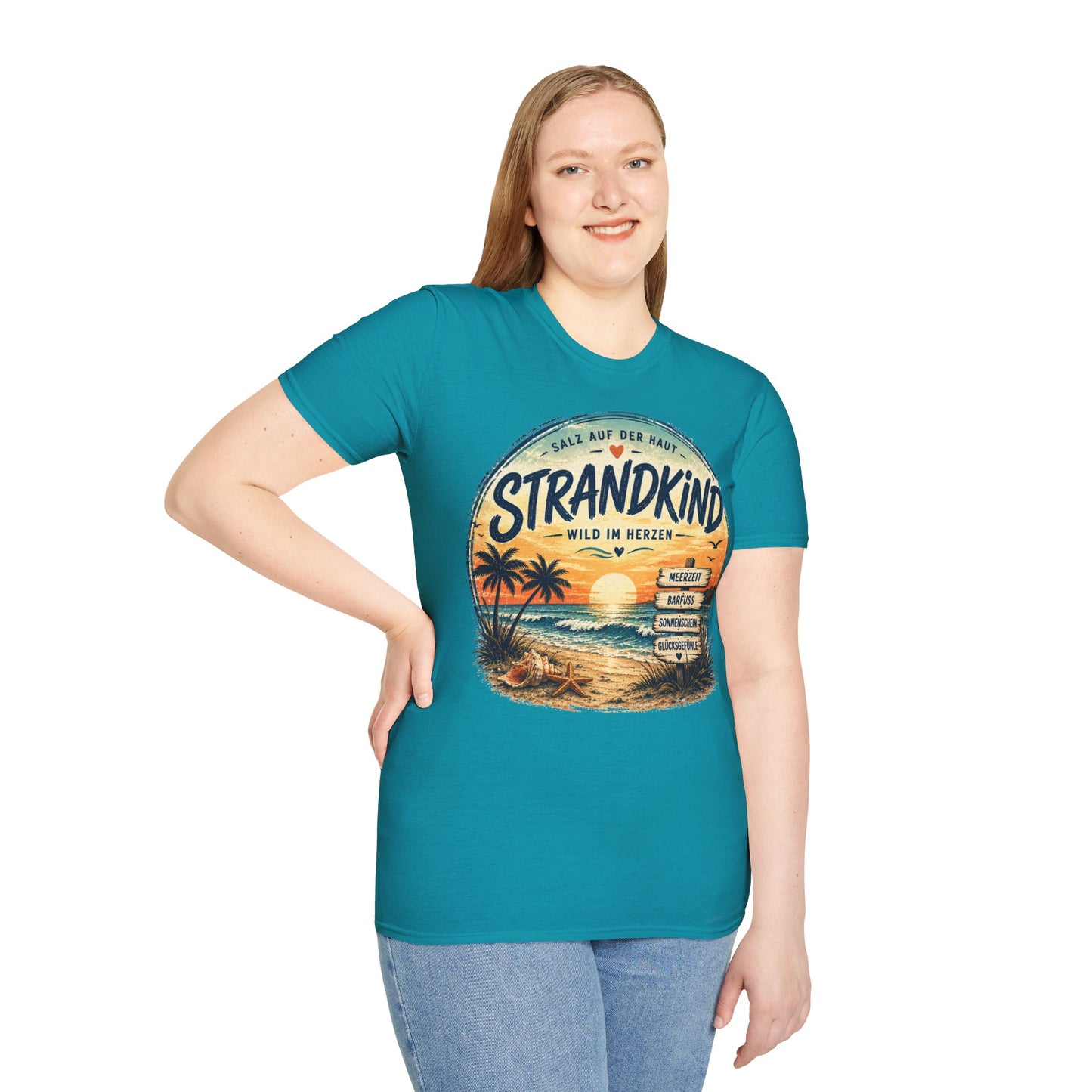 Strandkind T-Shirt – Salz auf der Haut, Wild im Herzen | Sommer & Meer Motiv