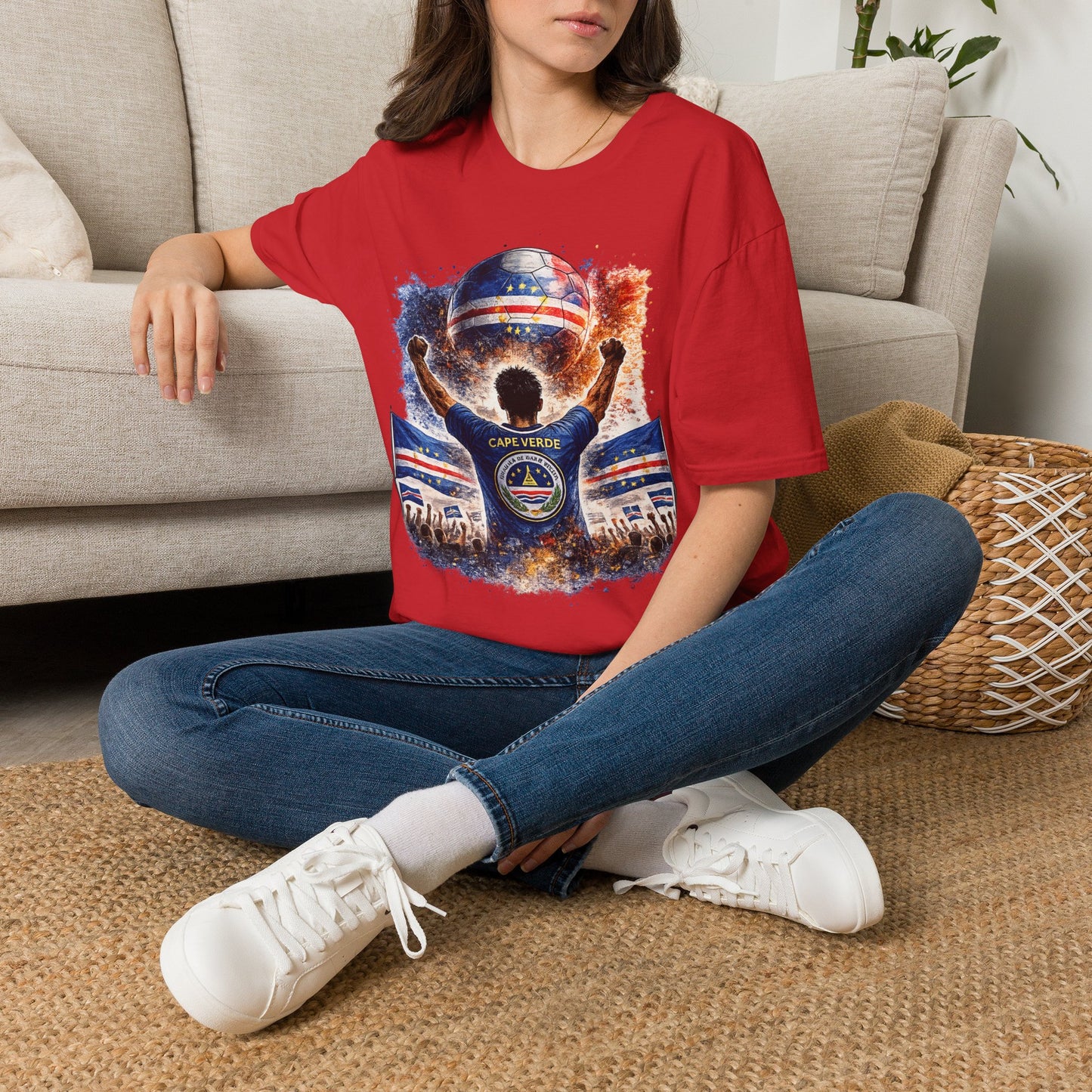 Kap Verde Fan Shirt – Cape Verde Football Supporter T-Shirt | Fußball Fan Geschenk