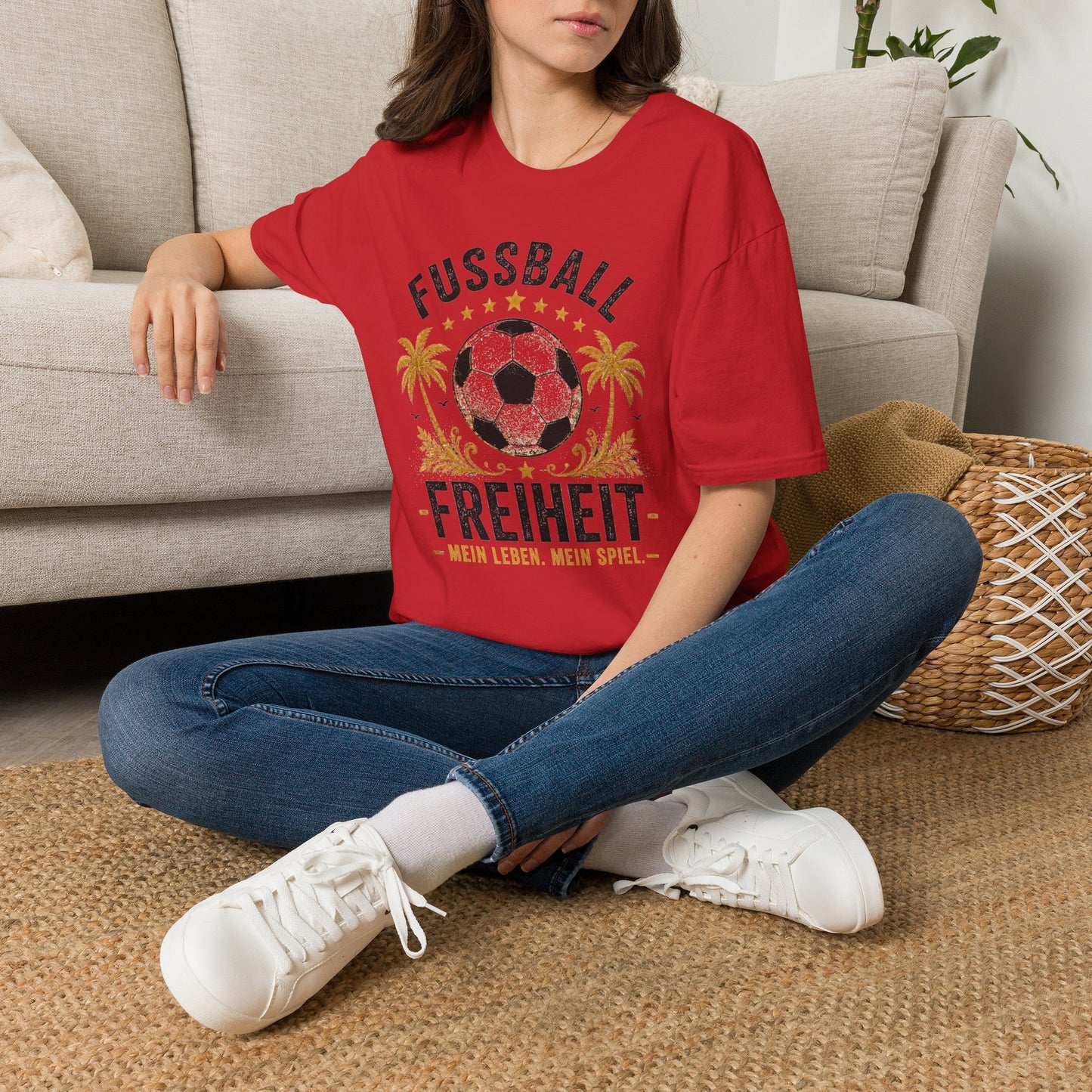 Fußball Freiheit Shirt – Vintage Fußball & Beach Lifestyle T-Shirt | Mein Leben. Mein Spiel