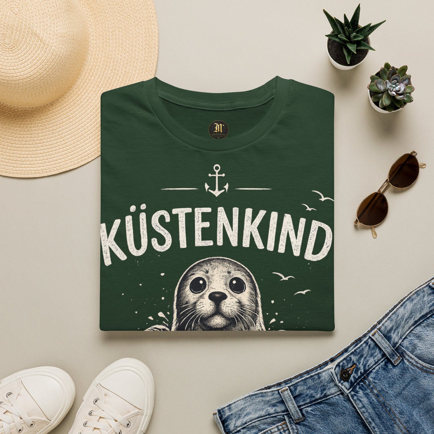 Küstenkind Robbe T-Shirt – Nordisch Wild Frei | Maritime Küstenliebe | Seal Ocean Beach Shirt | Nordsee Ostsee Geschenk