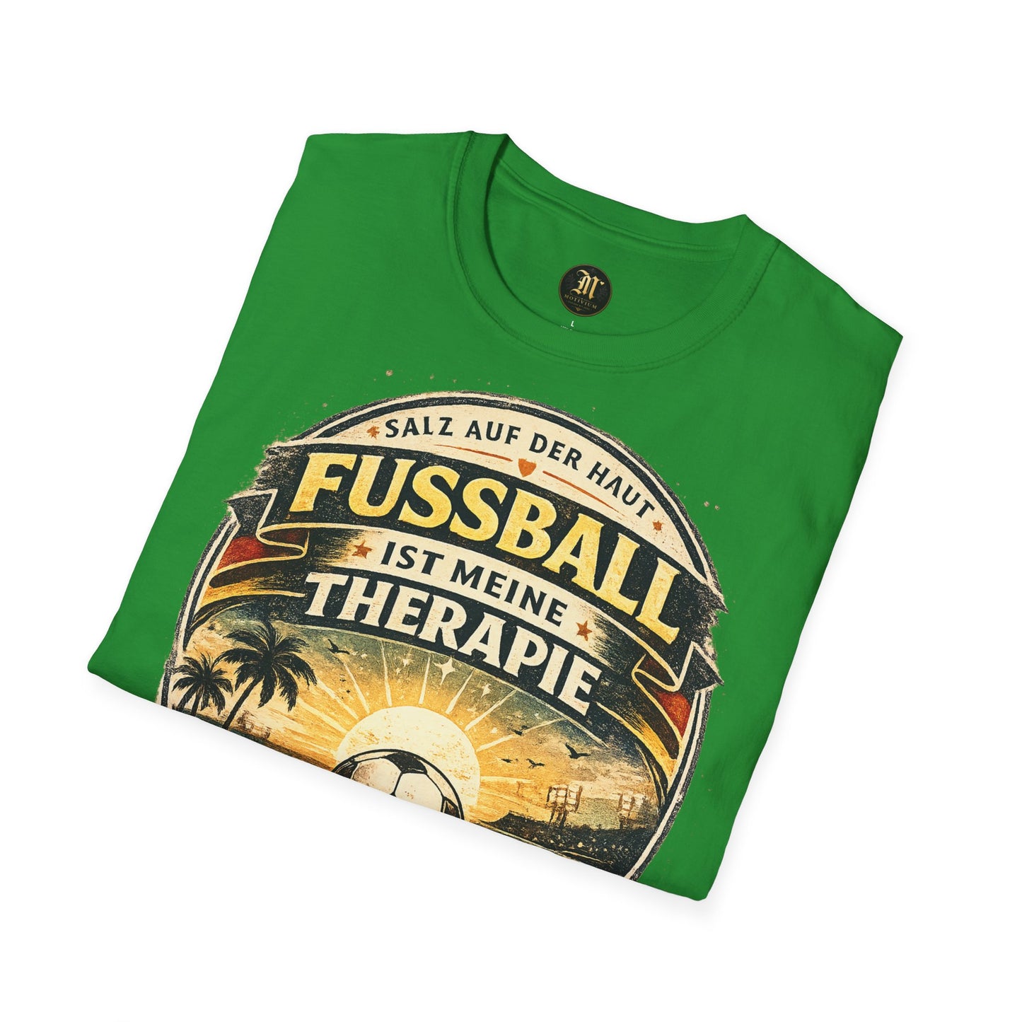 Fußball ist meine Therapie Shirt | Vintage Fußball Sommer Beach Lifestyle T-Shirt
