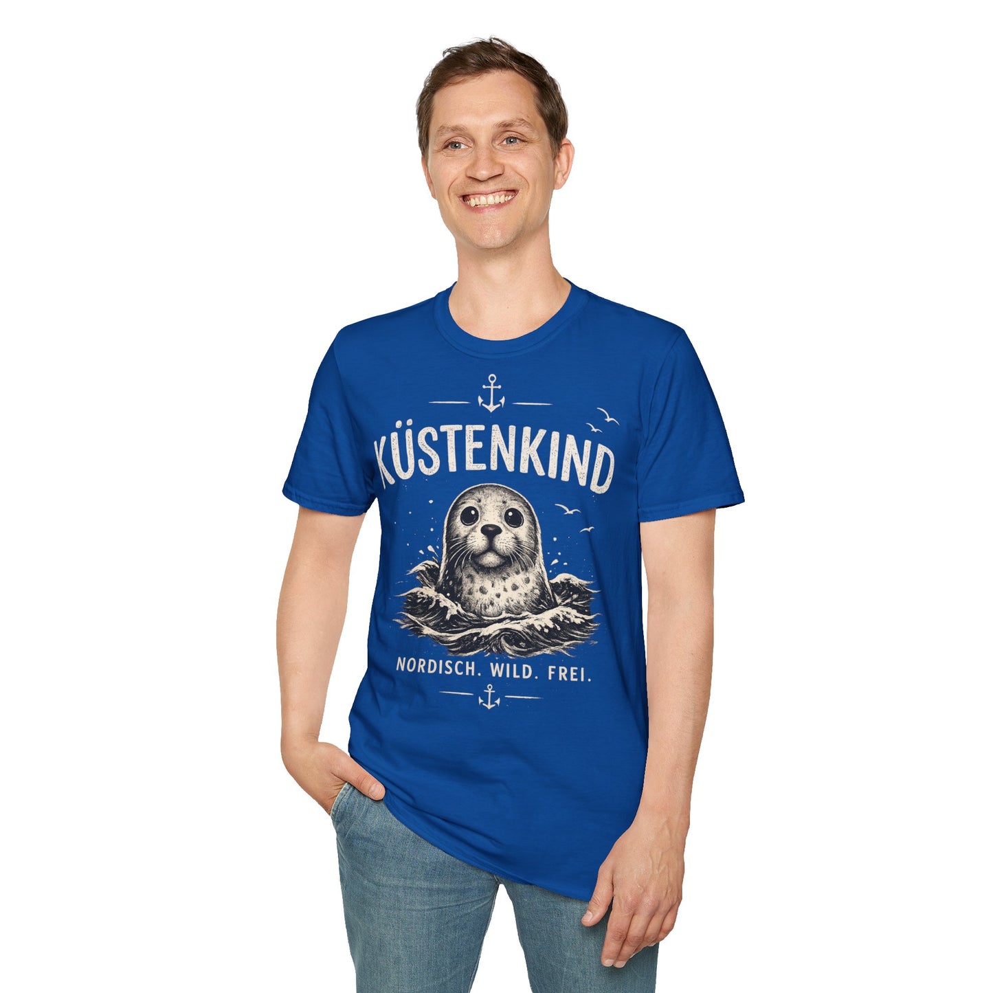 Küstenkind Robbe T-Shirt – Nordisch Wild Frei | Maritime Küstenliebe | Seal Ocean Beach Shirt | Nordsee Ostsee Geschenk