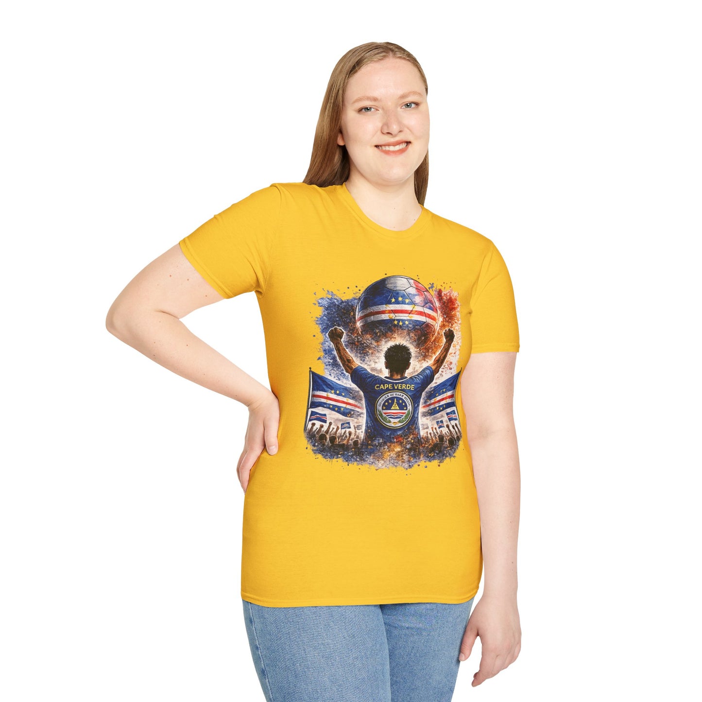 Kap Verde Fan Shirt – Cape Verde Football Supporter T-Shirt | Fußball Fan Geschenk