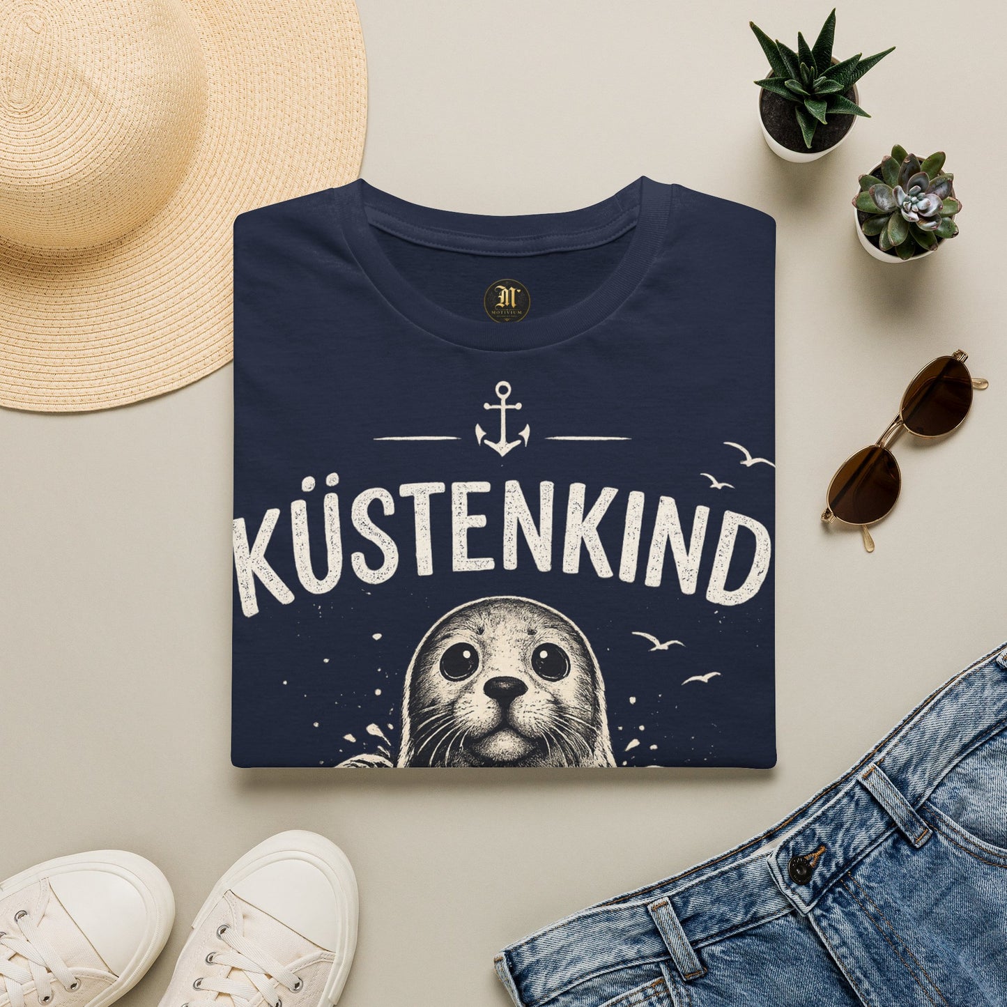 Küstenkind Robbe T-Shirt – Nordisch Wild Frei | Maritime Küstenliebe | Seal Ocean Beach Shirt | Nordsee Ostsee Geschenk