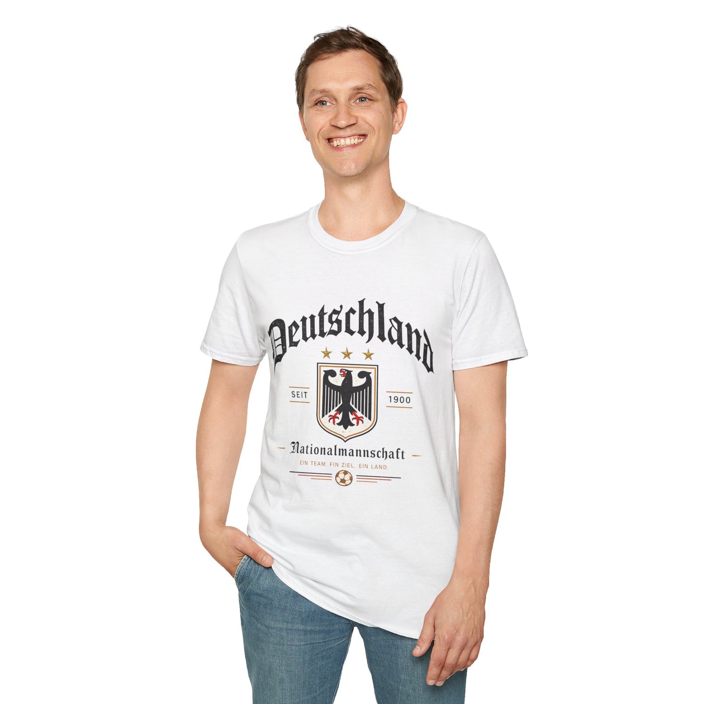 Deutschland Fußball Fan T-Shirt | Nationalmannschaft Vintage Shirt | Public Viewing Geschenk