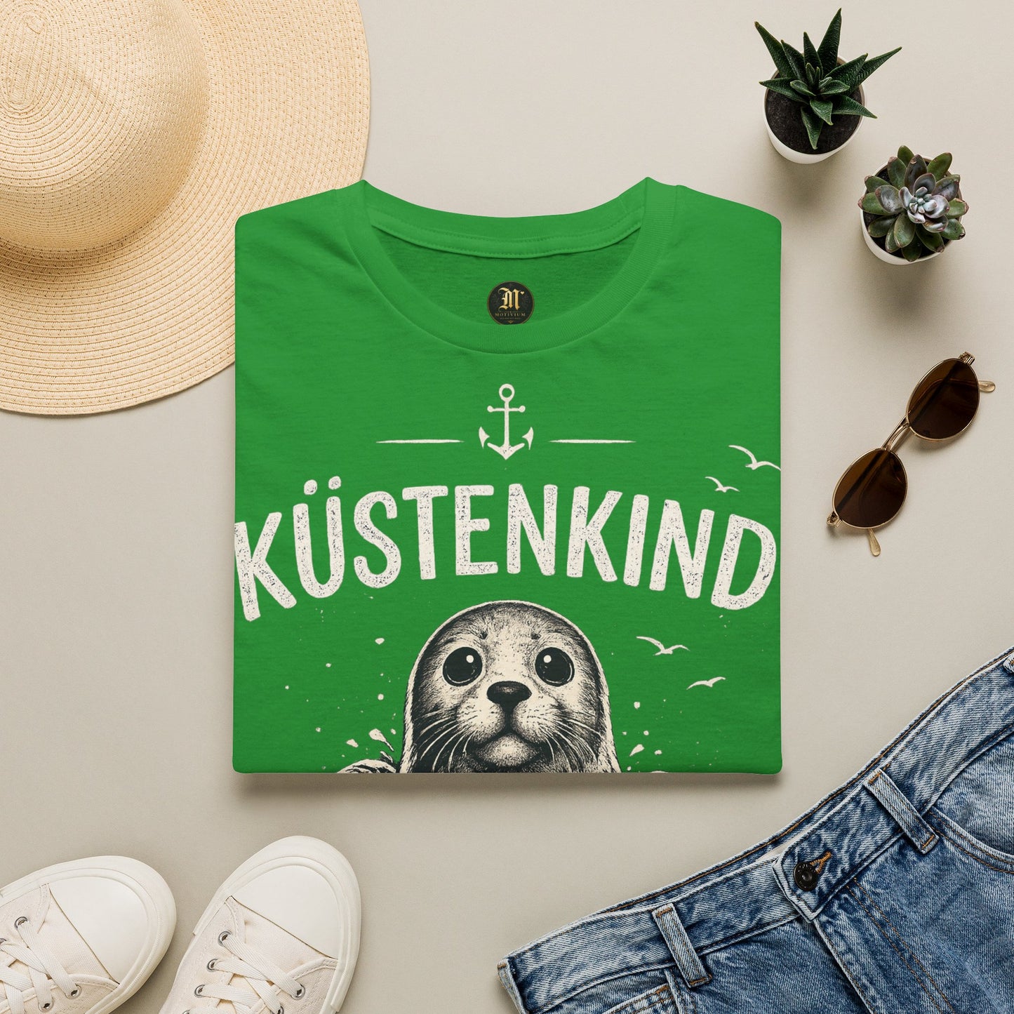 Küstenkind Robbe T-Shirt – Nordisch Wild Frei | Maritime Küstenliebe | Seal Ocean Beach Shirt | Nordsee Ostsee Geschenk