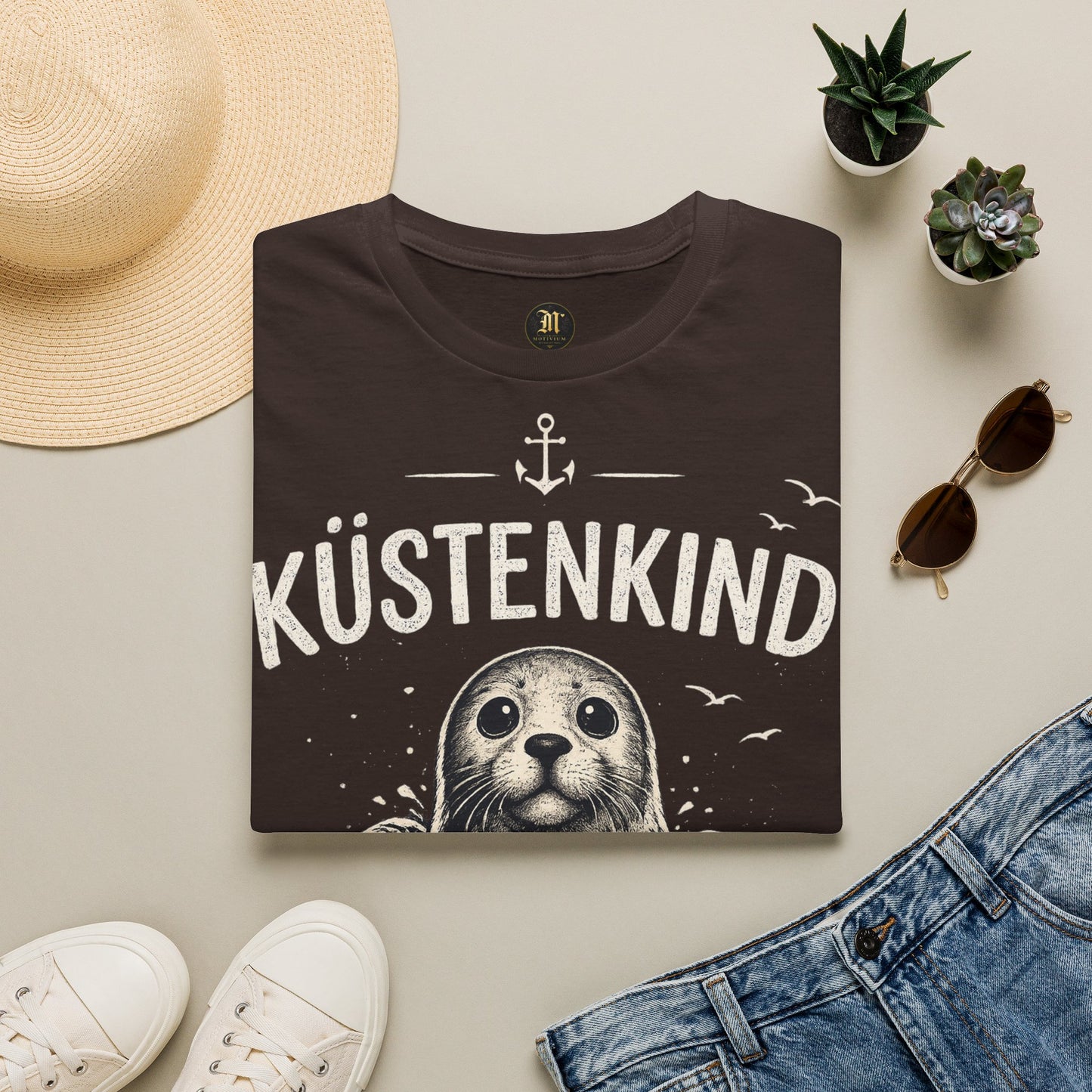 Küstenkind Robbe T-Shirt – Nordisch Wild Frei | Maritime Küstenliebe | Seal Ocean Beach Shirt | Nordsee Ostsee Geschenk