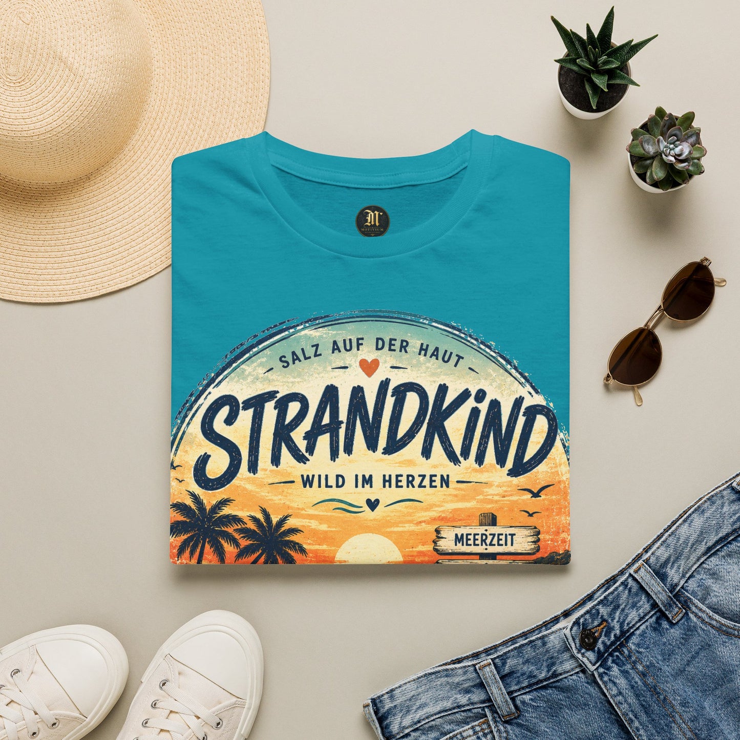 Strandkind T-Shirt – Salz auf der Haut, Wild im Herzen | Sommer & Meer Motiv
