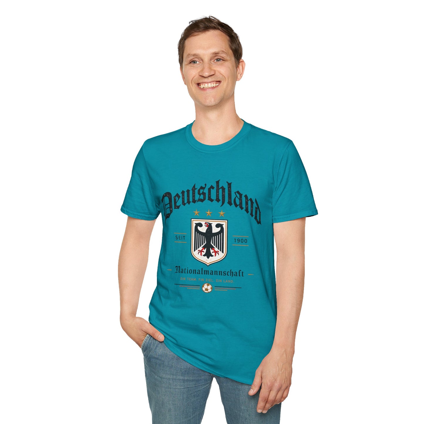 Deutschland Fußball Fan T-Shirt | Nationalmannschaft Vintage Shirt | Public Viewing Geschenk