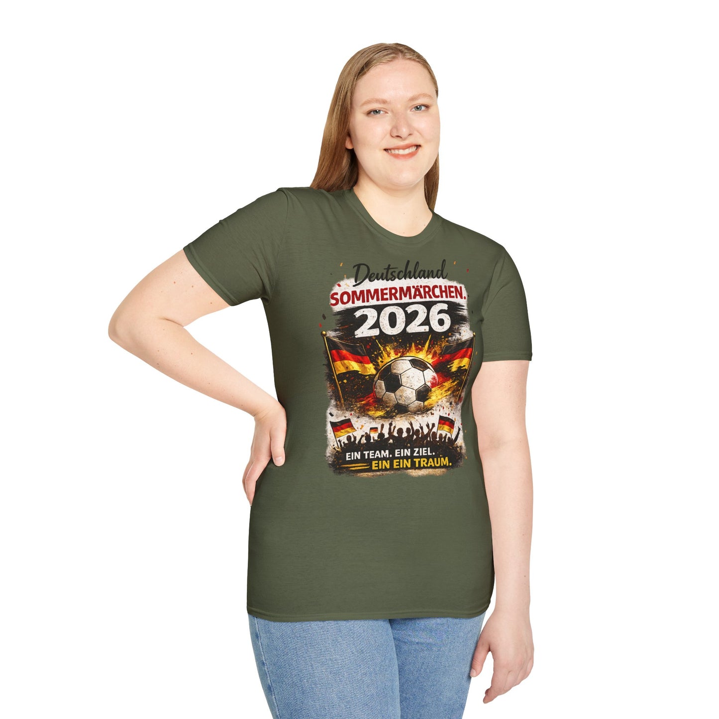 Deutschland Sommermärchen 2026 T-Shirt – Fußball Fan Shirt | Ein Team. Ein Ziel. Ein Traum.