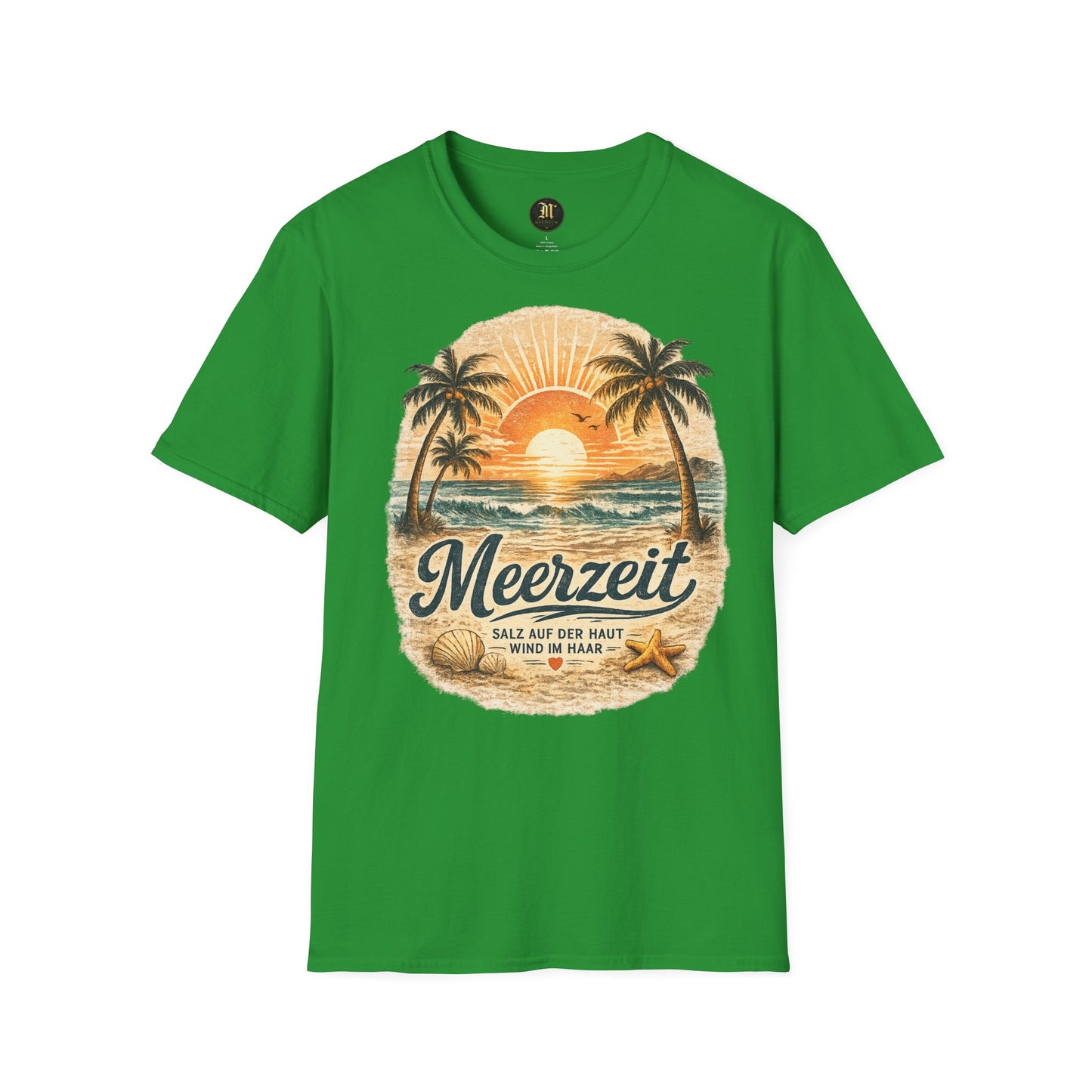 Meerzeit T-Shirt – Salz auf der Haut, Wind im Haar | Vintage Strand Shirt | Sommer Urlaub Meer Geschenk