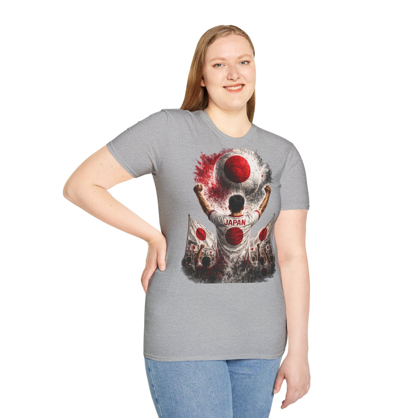 Japan Fußball Fan T-Shirt | Japan Supporter Shirt | Japan Fan Design | Fußball Fanartikel | Geschenk für Japan Fans