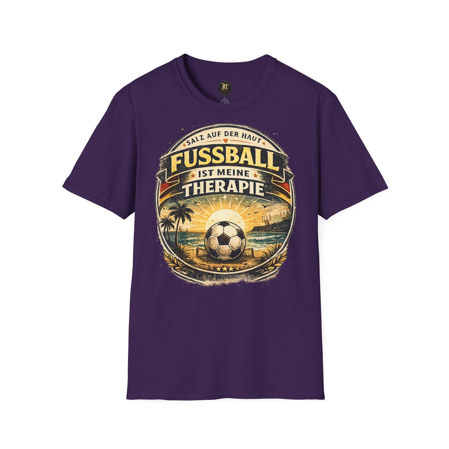 Fußball ist meine Therapie Shirt | Vintage Fußball Sommer Beach Lifestyle T-Shirt